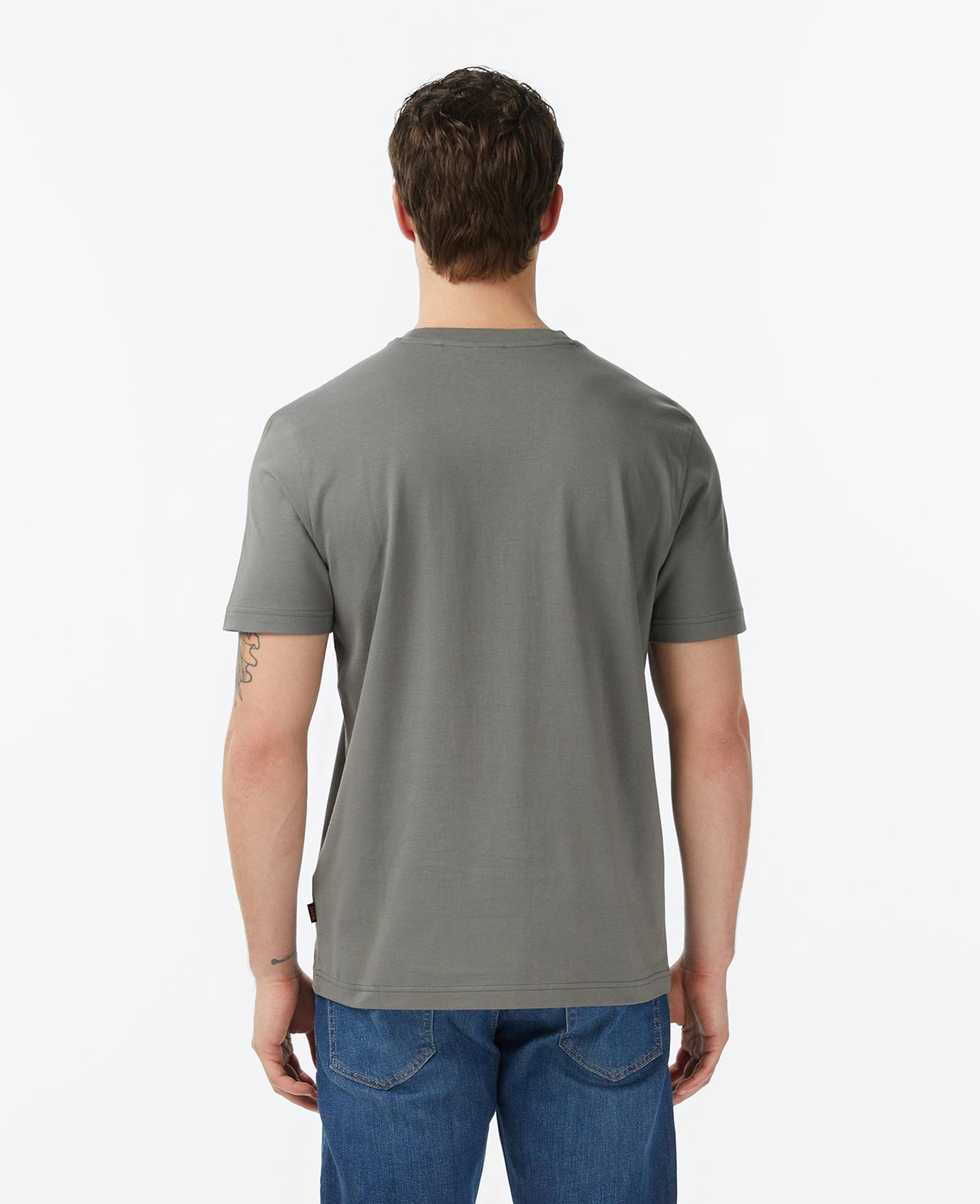 Boss Plain Erkek Gri T-Shirt