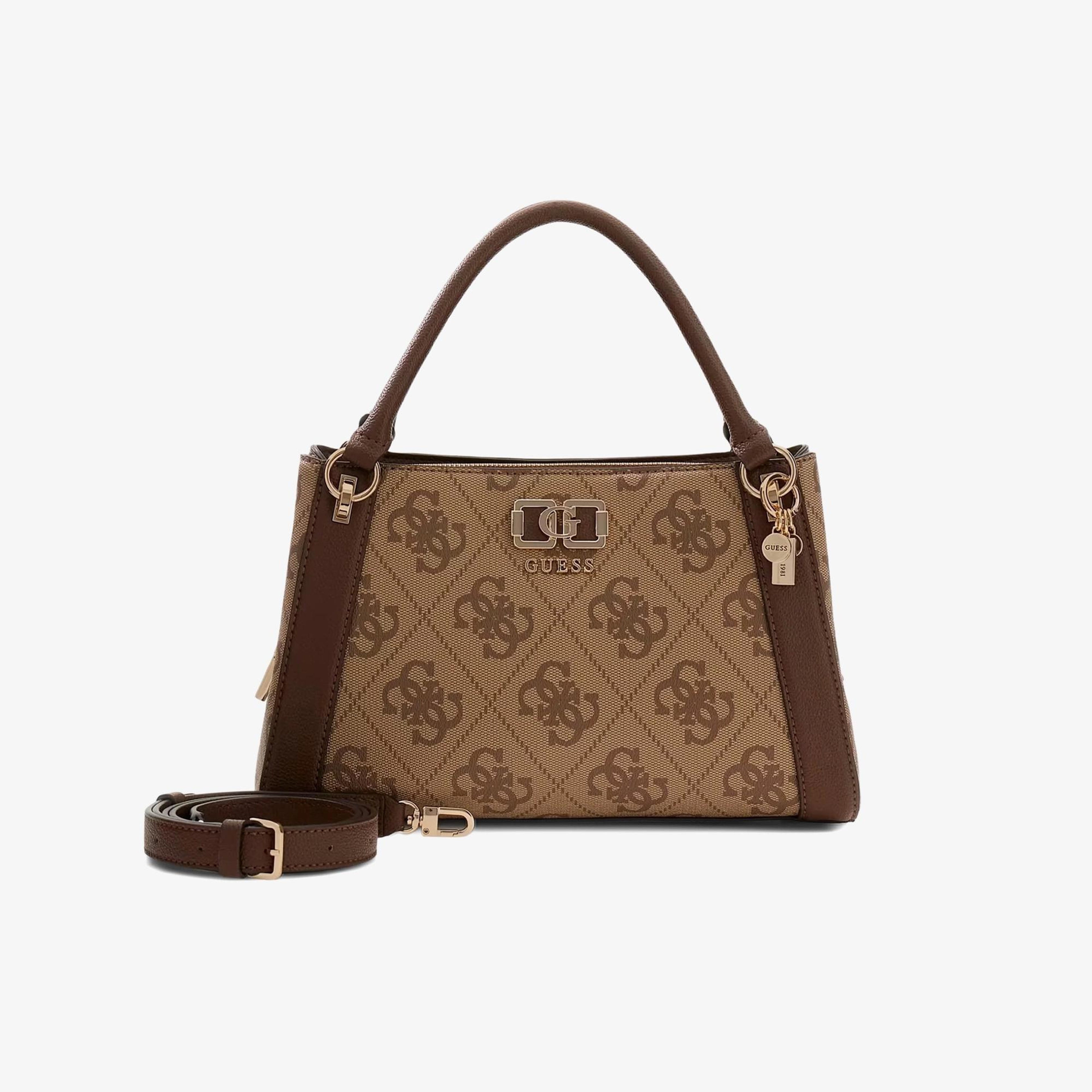 Guess Karnilla Logo Kadın Kahverengi El Çantası