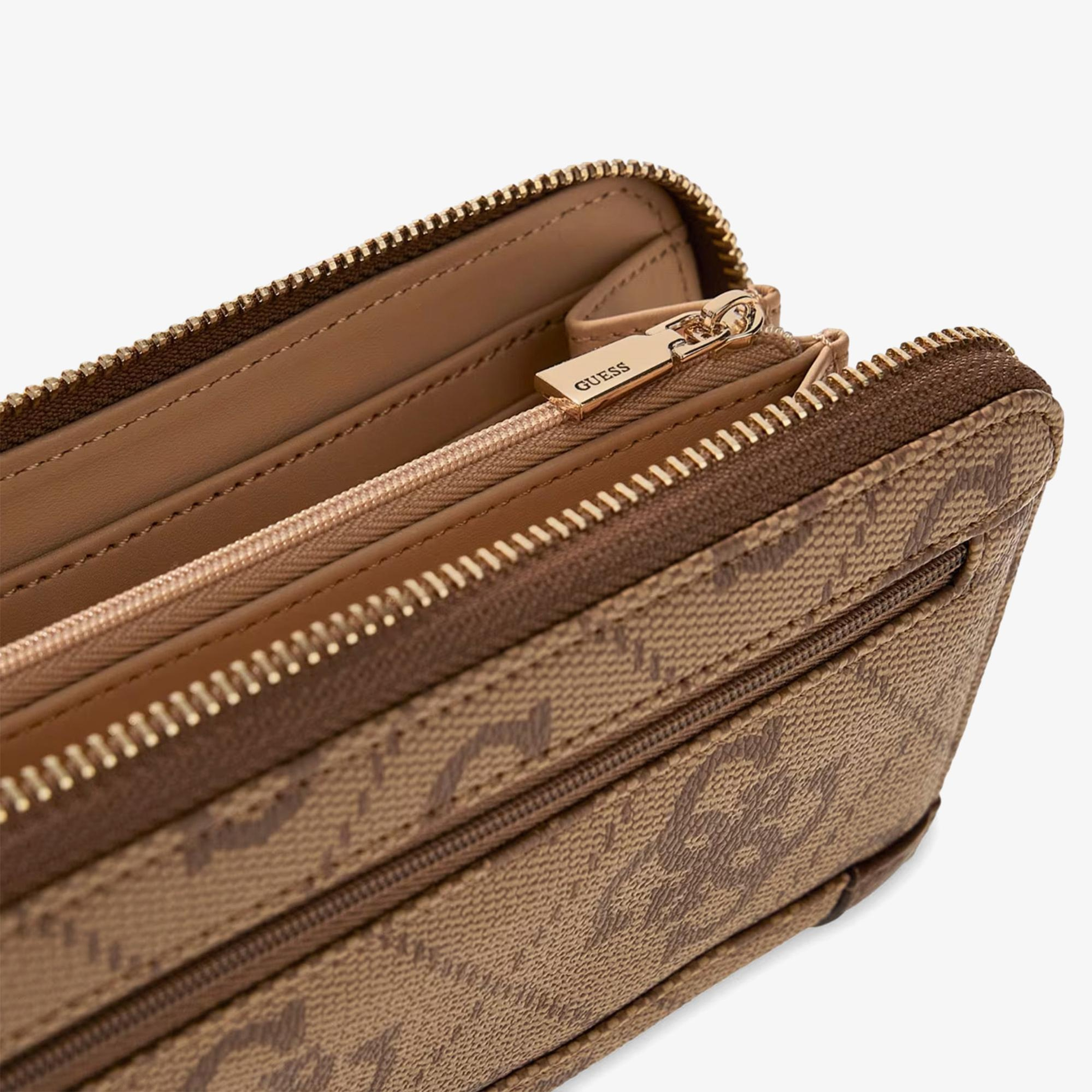 Guess Karnilla Logo Kadın Kahverengi Cüzdan