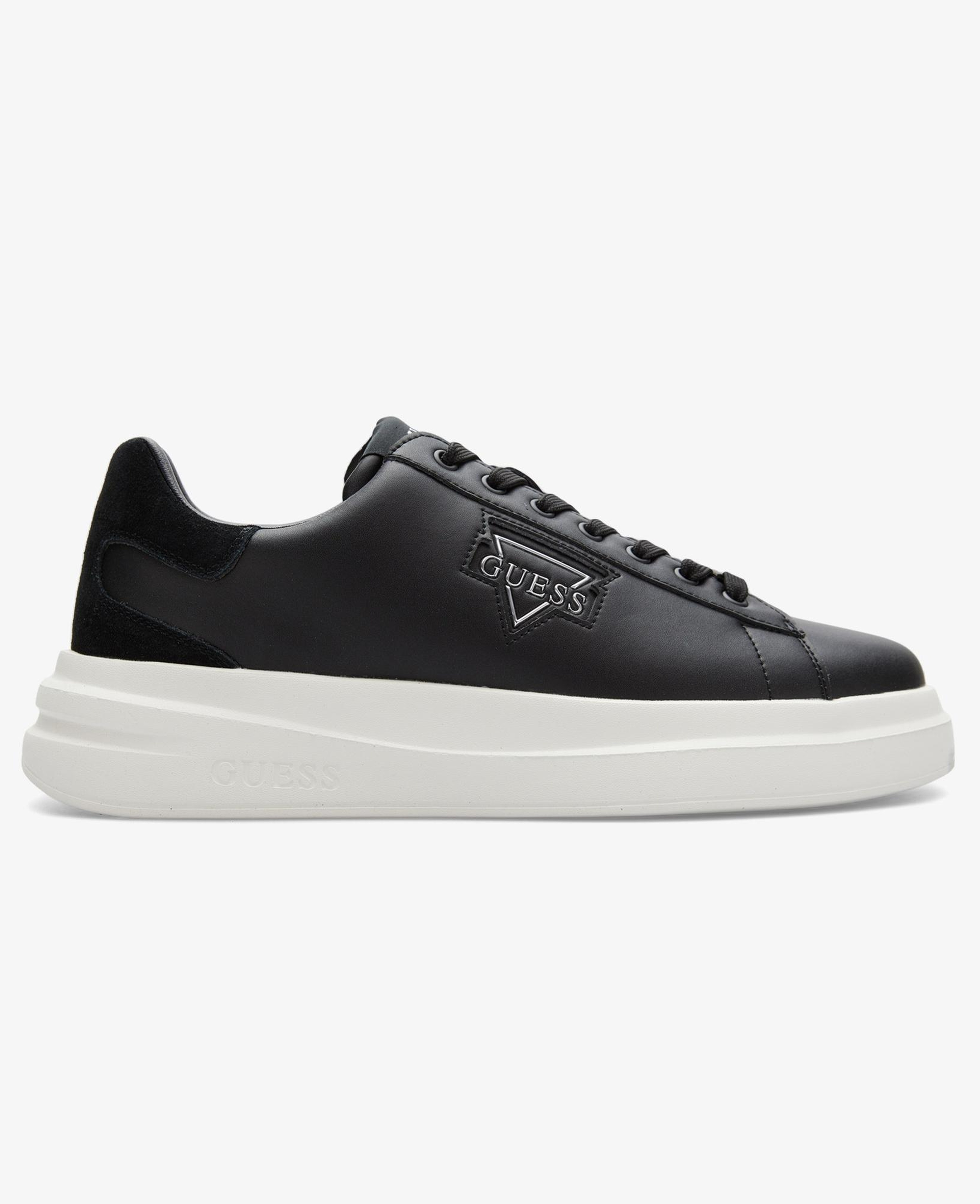 Guess Elba Deri Erkek Siyah Sneaker