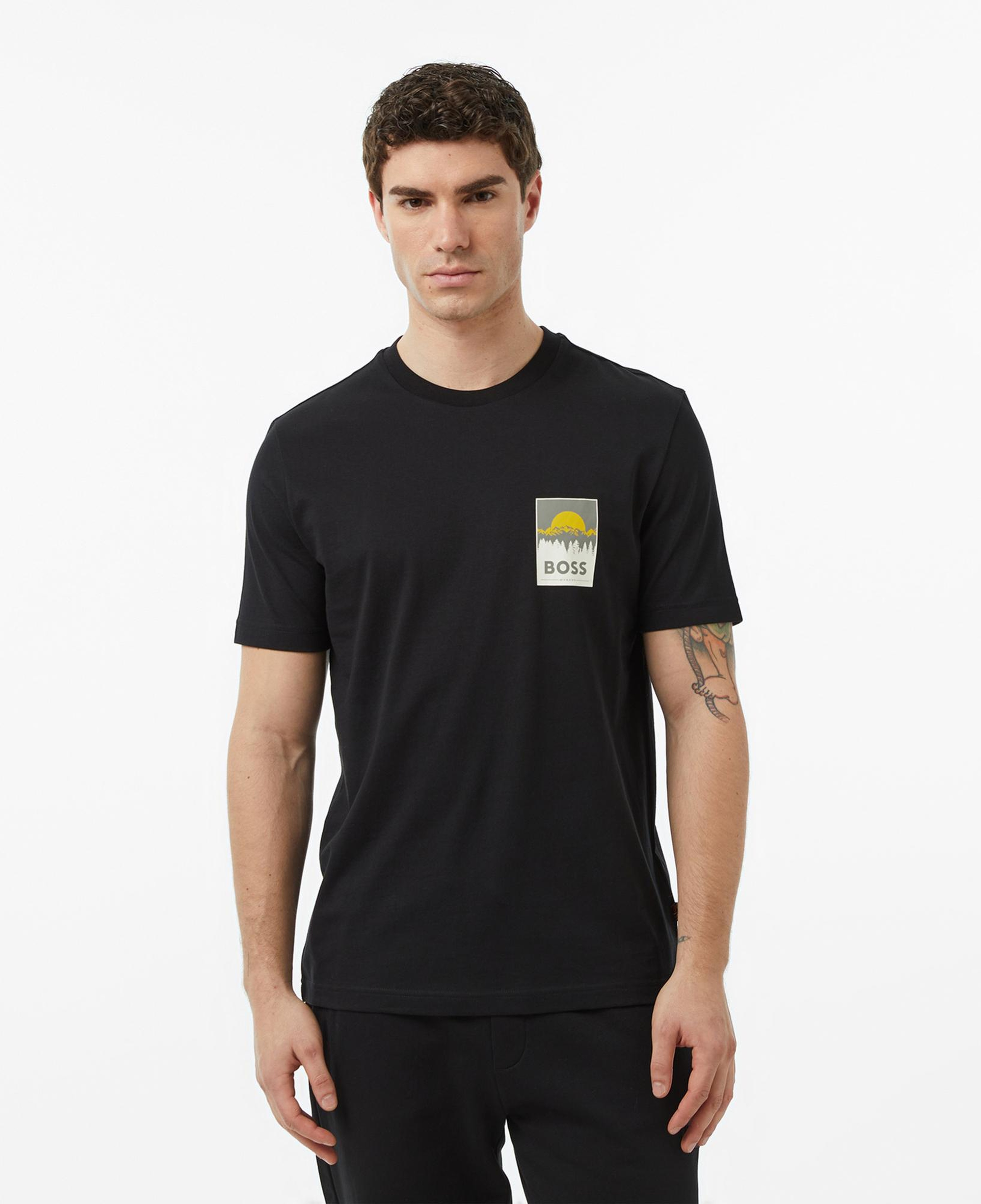 Boss Plain Erkek Siyah T-Shirt