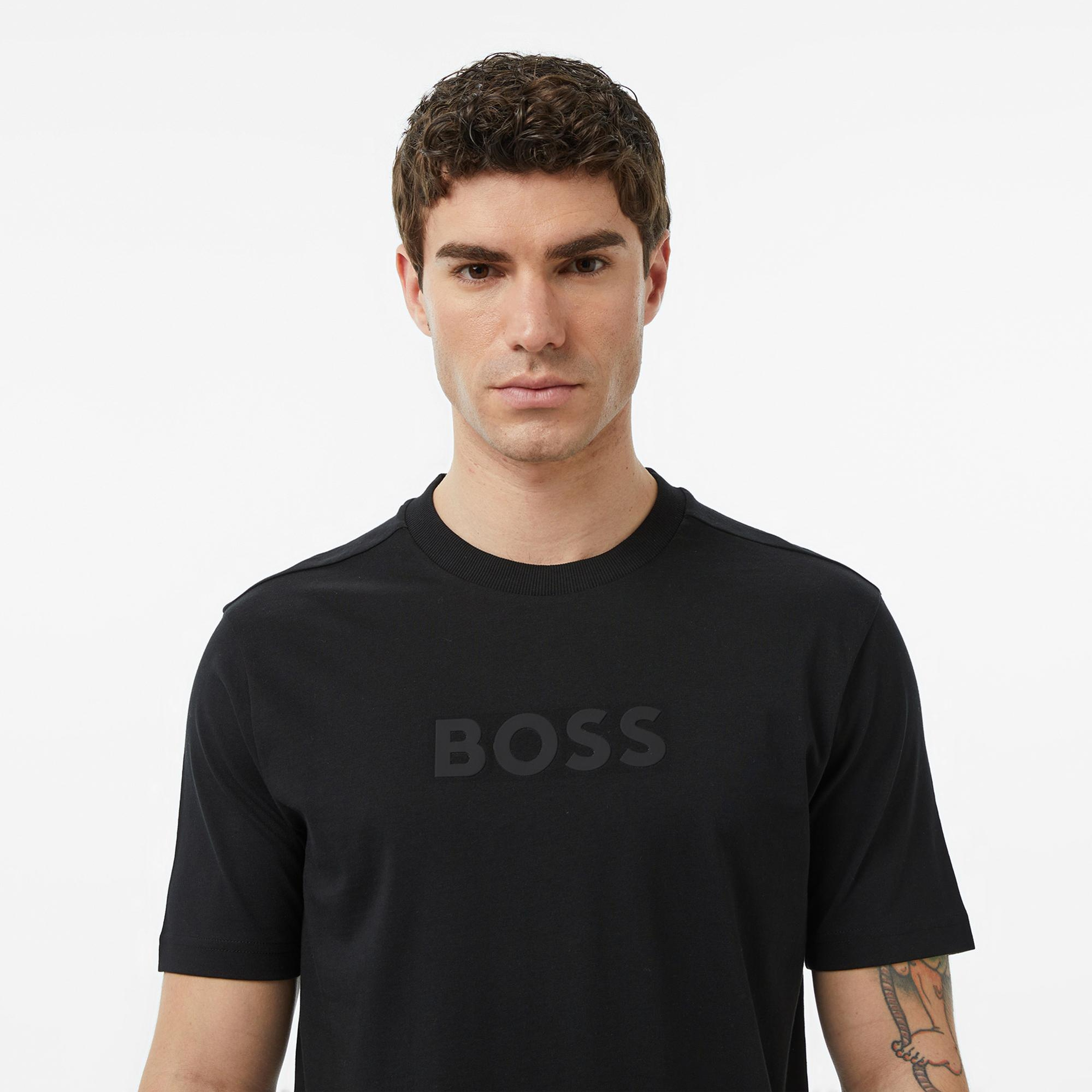 Boss TS Logo Erkek Siyah T-Shirt