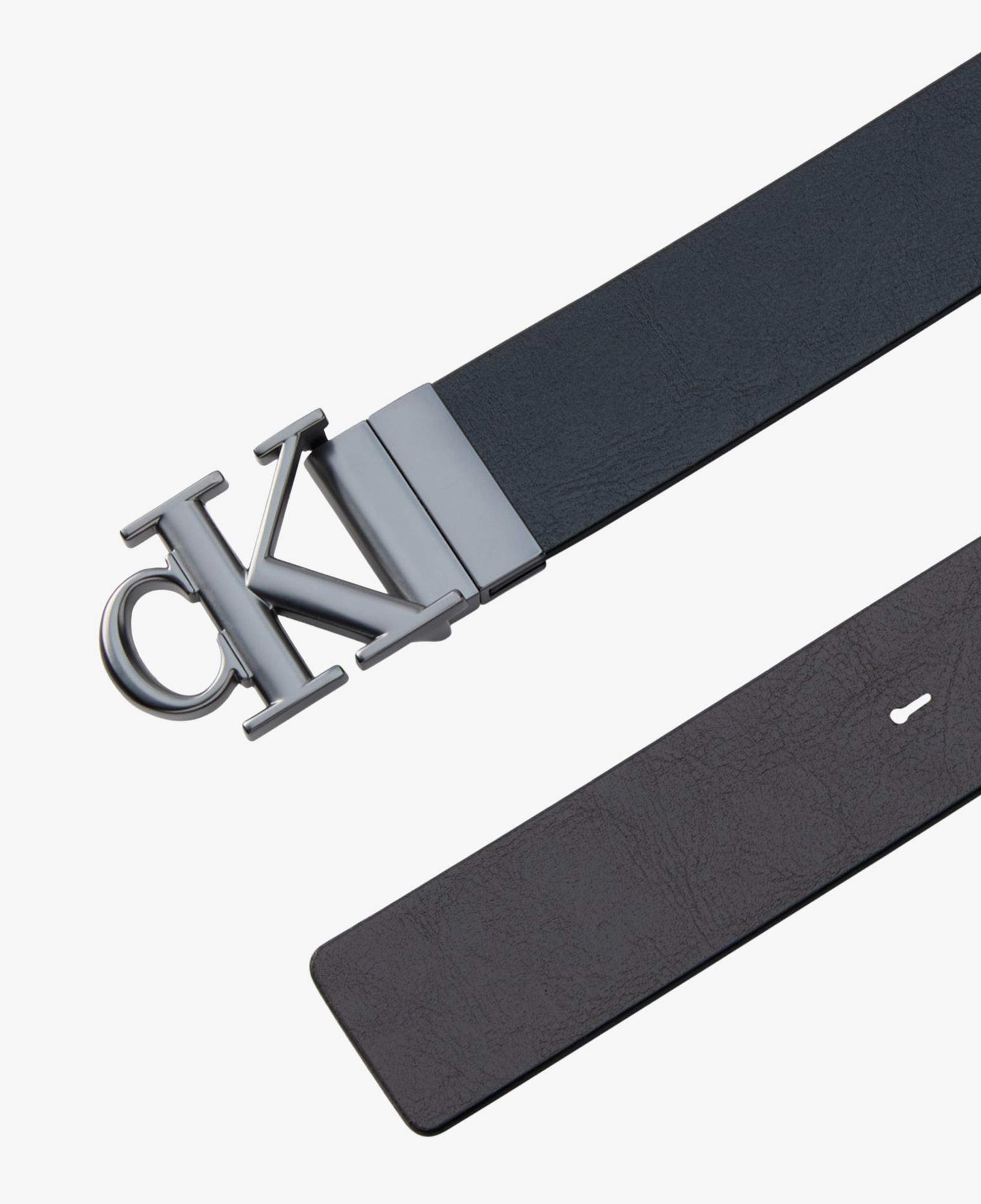 Calvin Klein Monogram Plaque Buckle Erkek Siyah Kemer