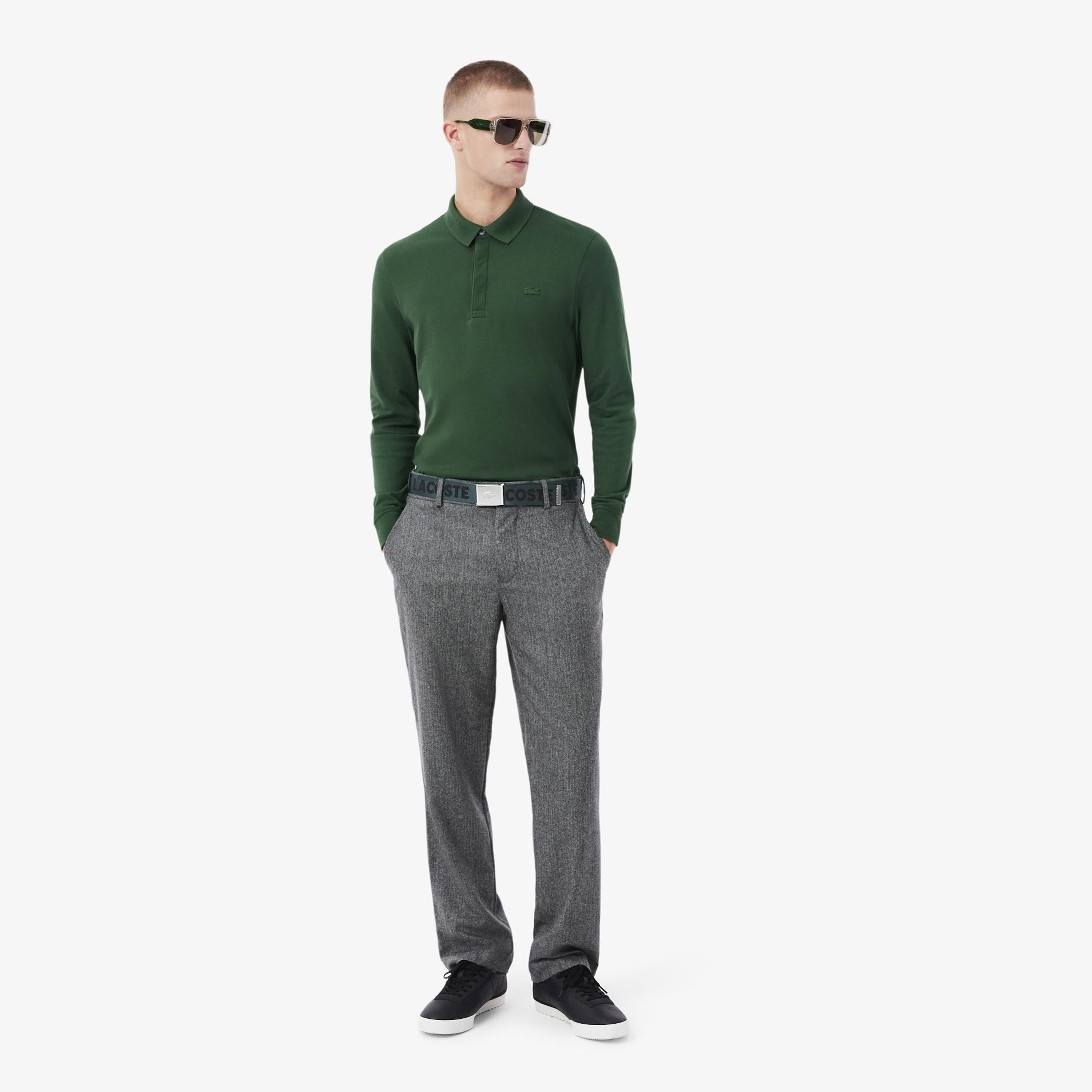 Lacoste Casual Erkek Baskılı Koyu Yeşil Kemer