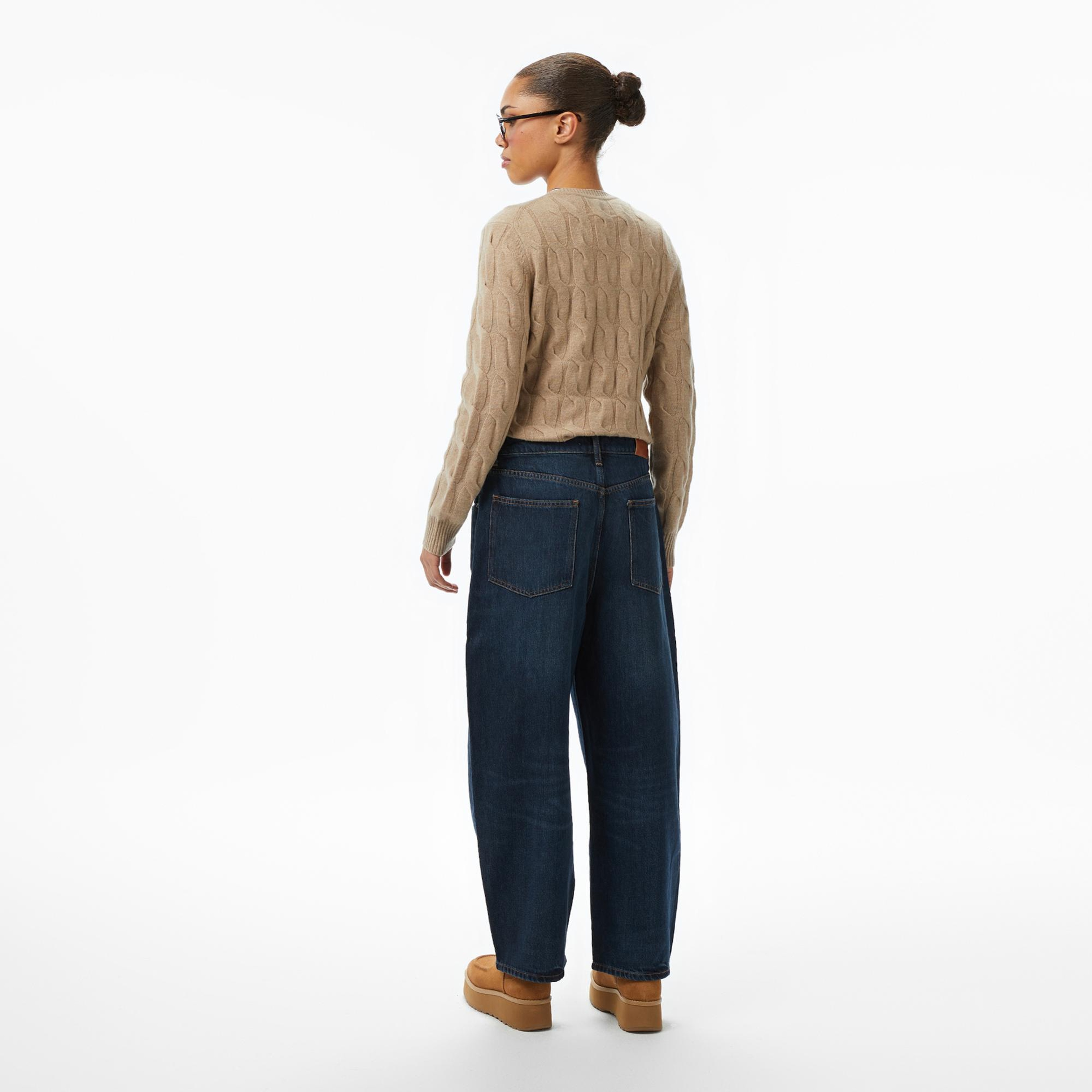Tommy Hilfiger Denim Milo Barrel Kadın Mavi Jean Pantolon