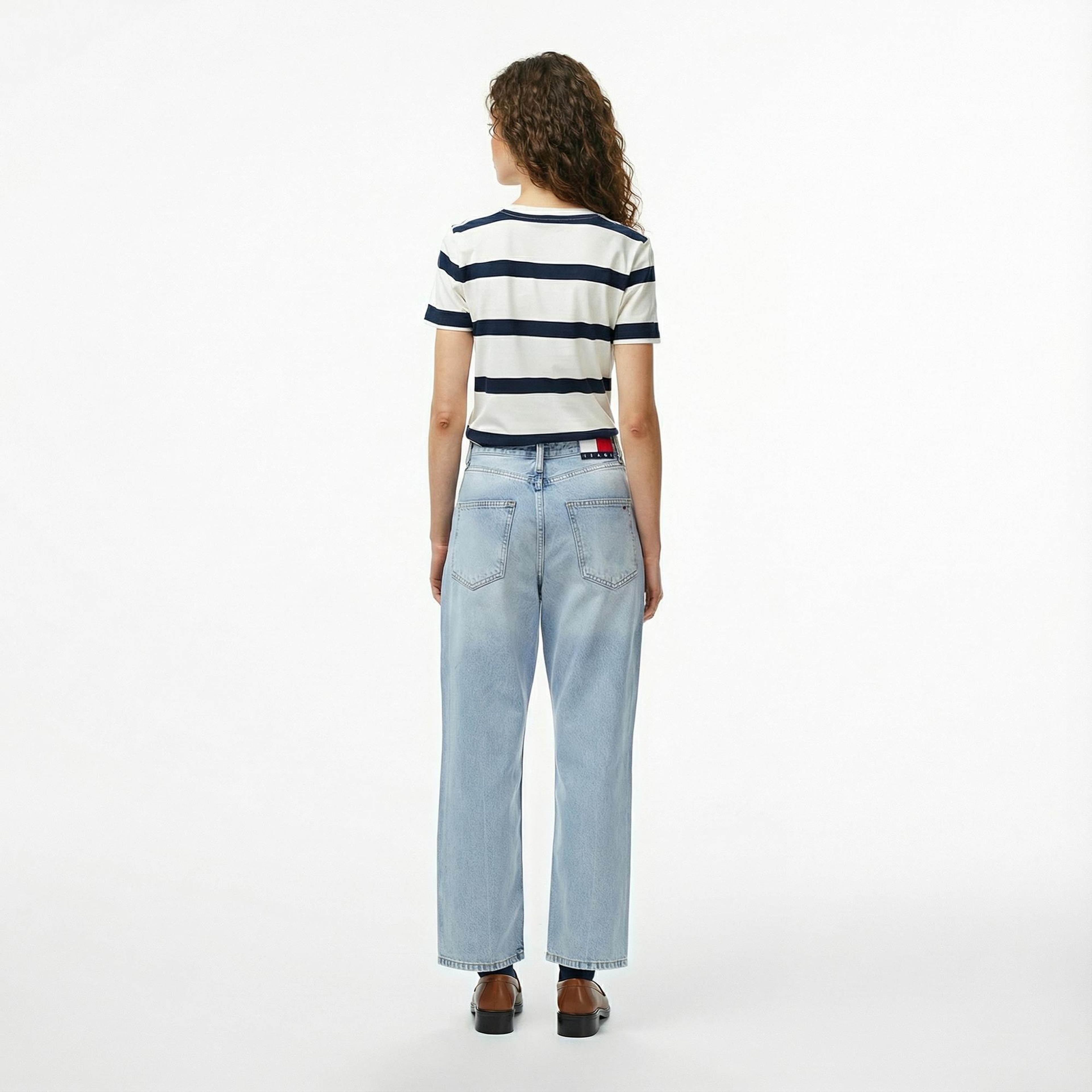 Tommy Hilfiger Layla High Rise Slim Kadın Straight Mavi Jean Pantolon