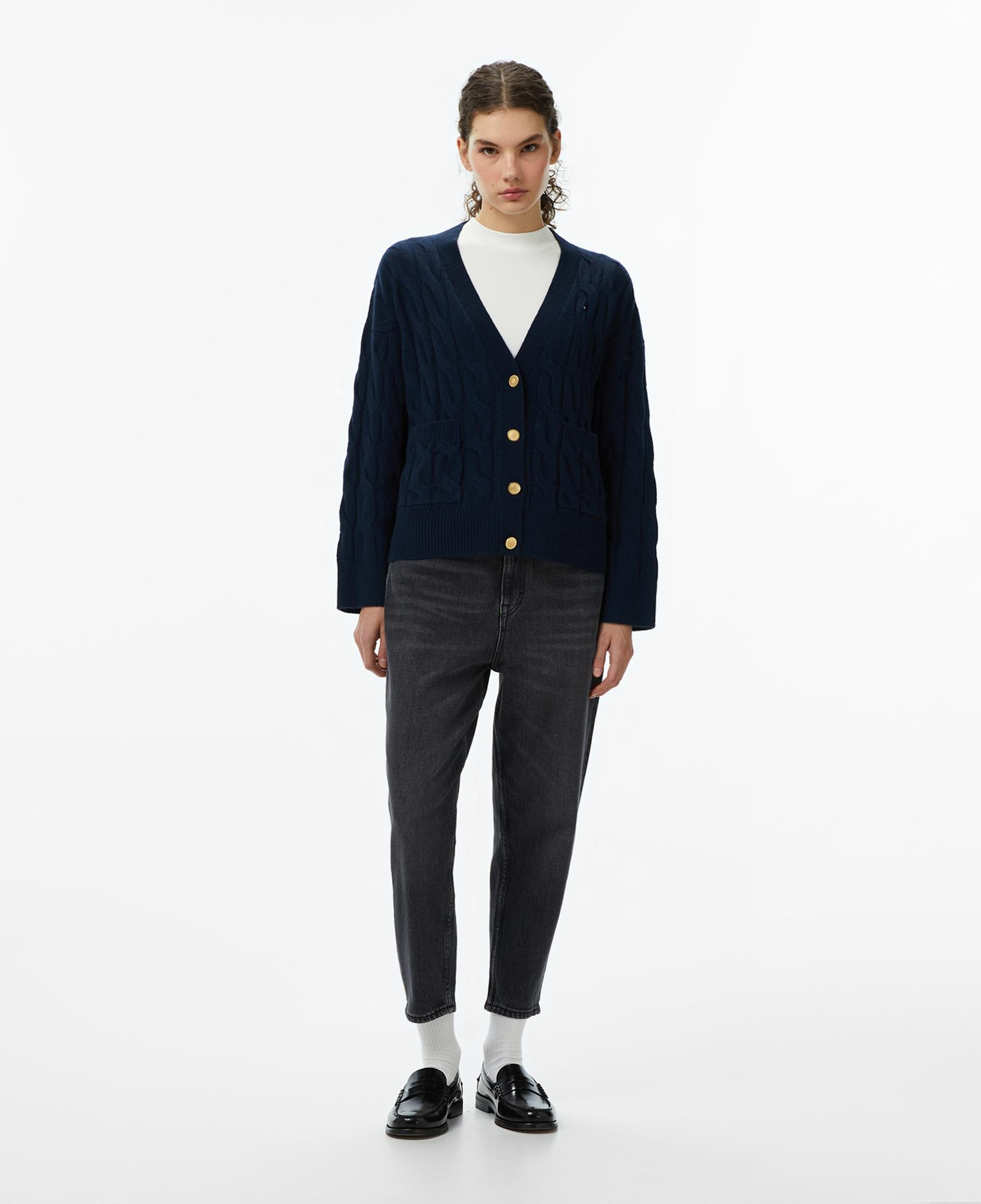 Tommy Hilfiger Mom Bi0187 Kadın Siyah Tapered Jean