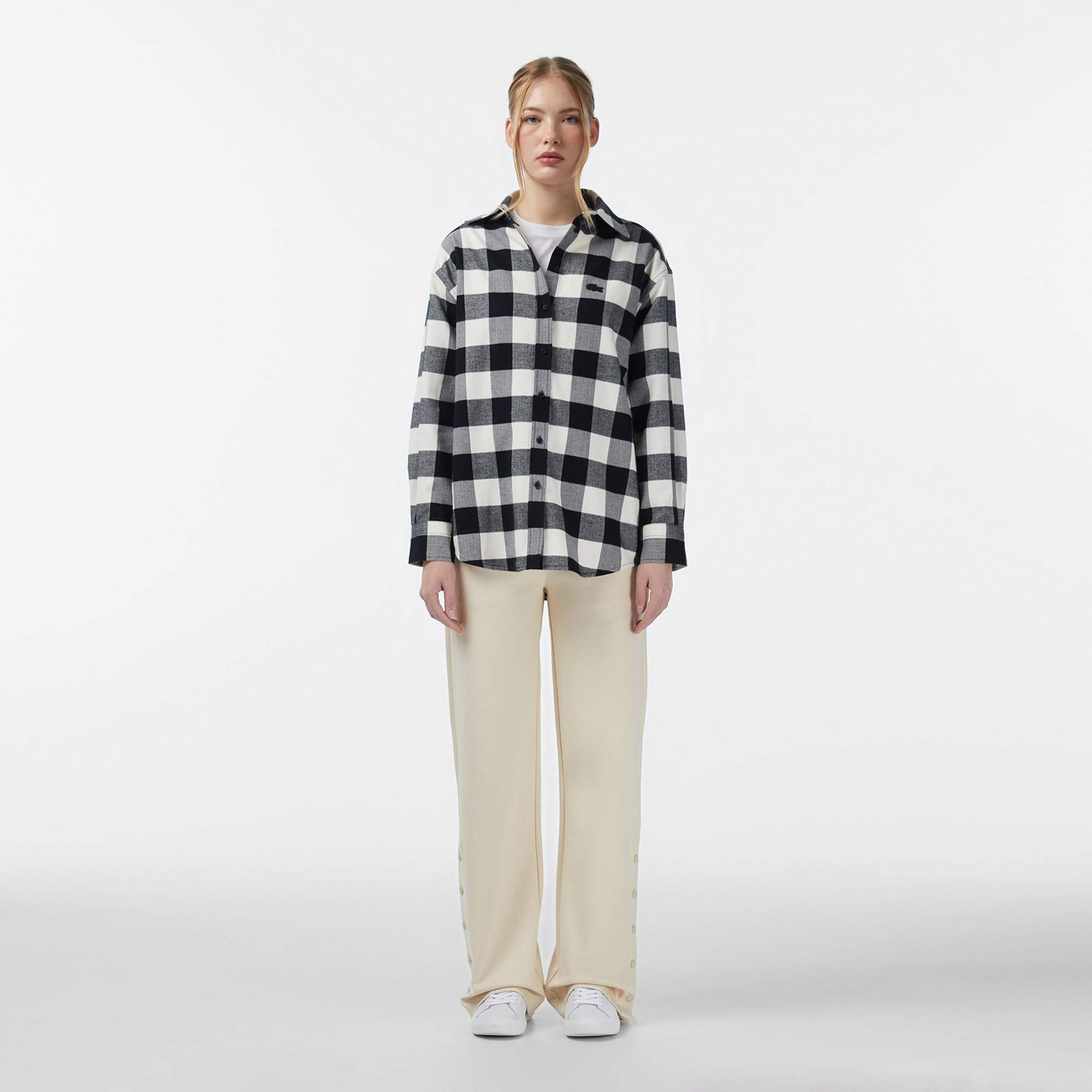 Lacoste Kadın Straight Fit Krem Eşofman Altı