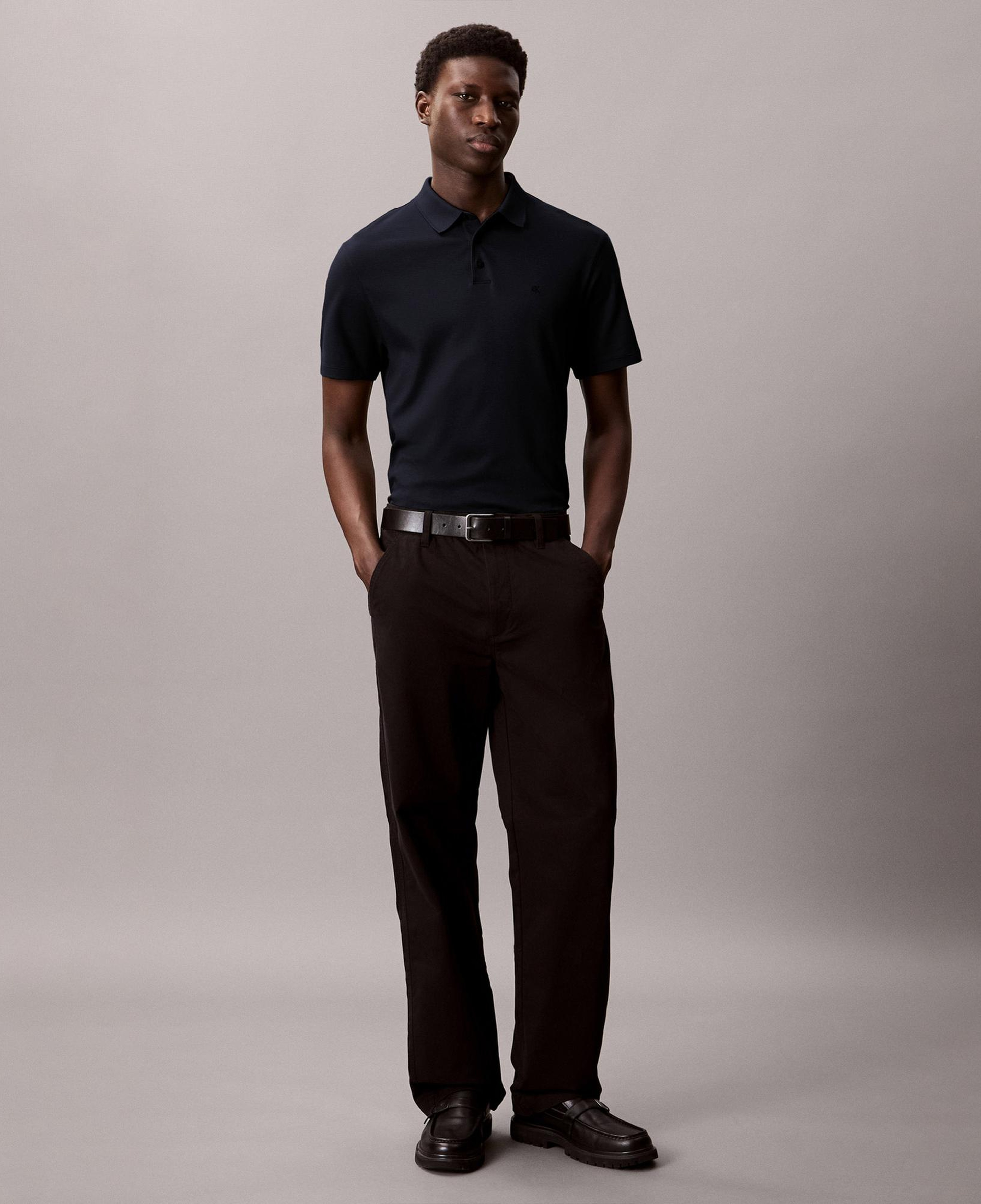 Calvin Klein Supima Erkek Lacivert Polo