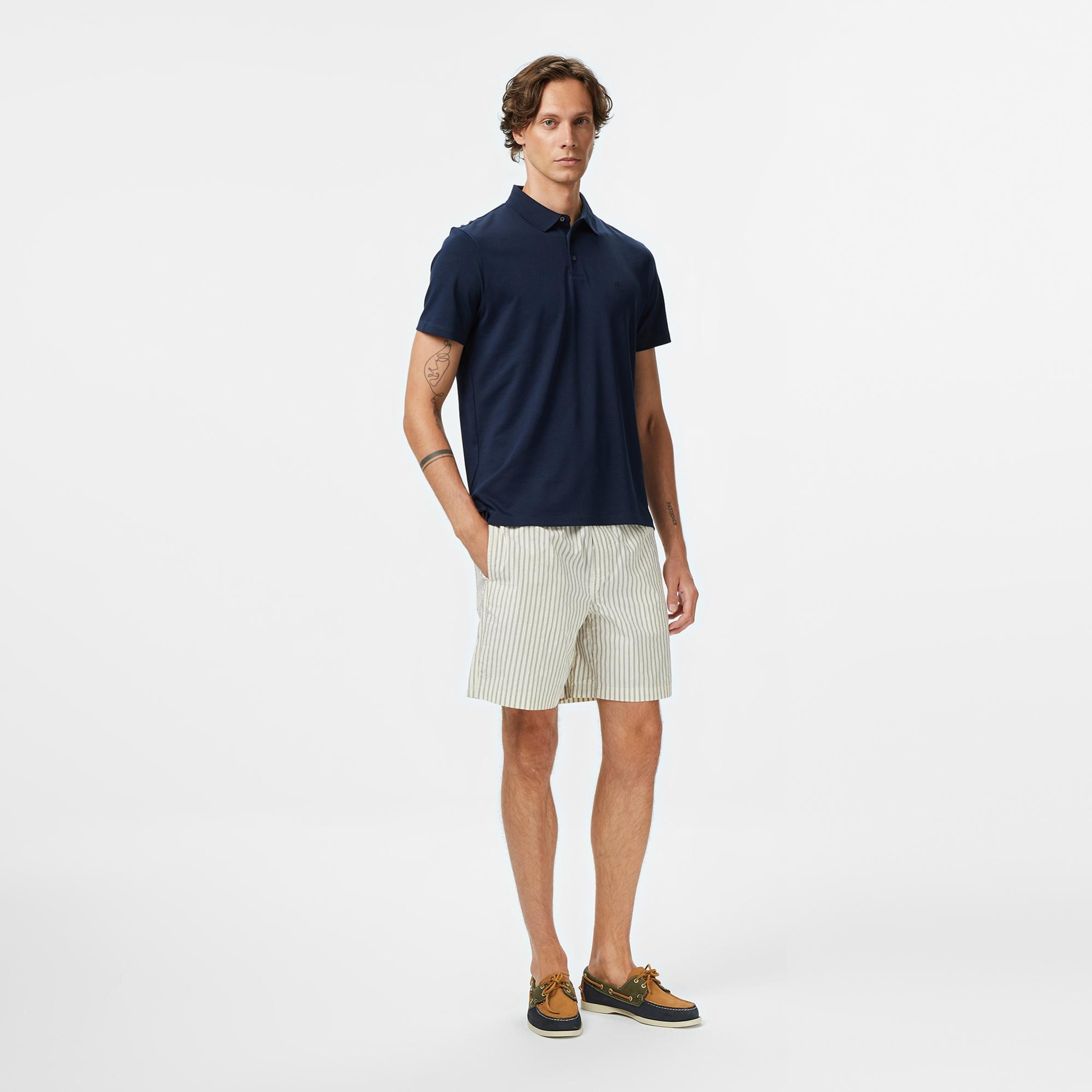 Calvin Klein Supima Erkek Lacivert Polo