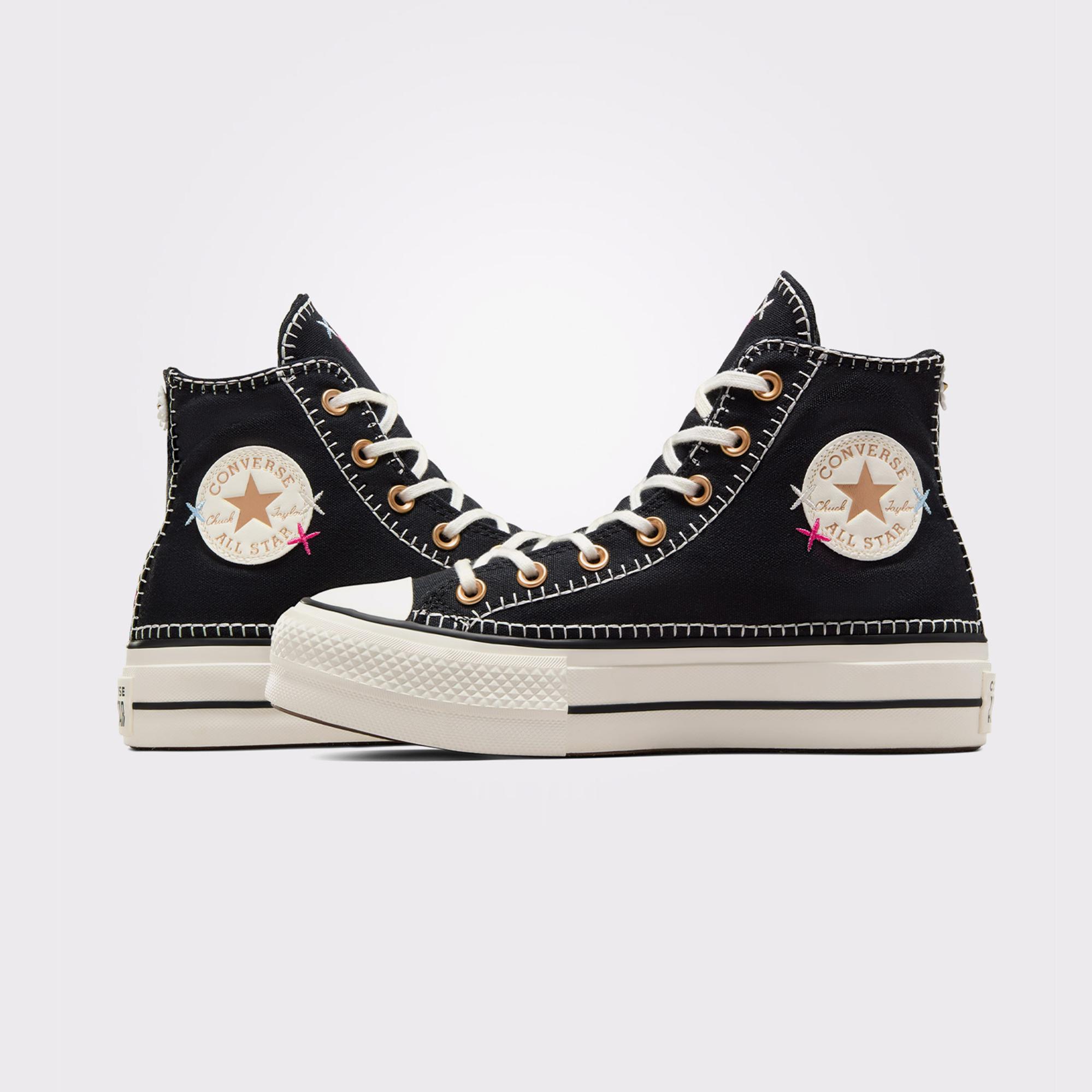 Converse Chuck Taylor All Star Lift Unisex Siyah Platform Sneaker