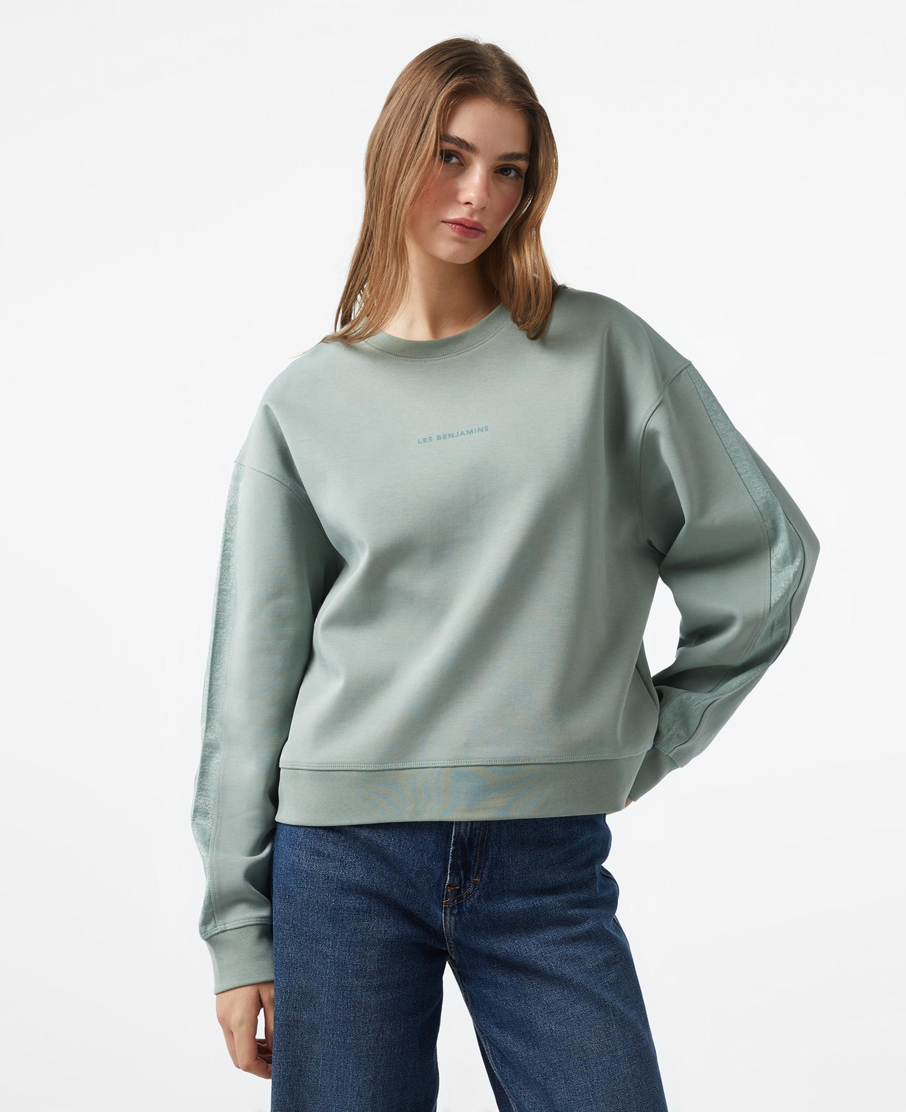 Les Benjamins 404 Kadın Yeşil Sweatshirt