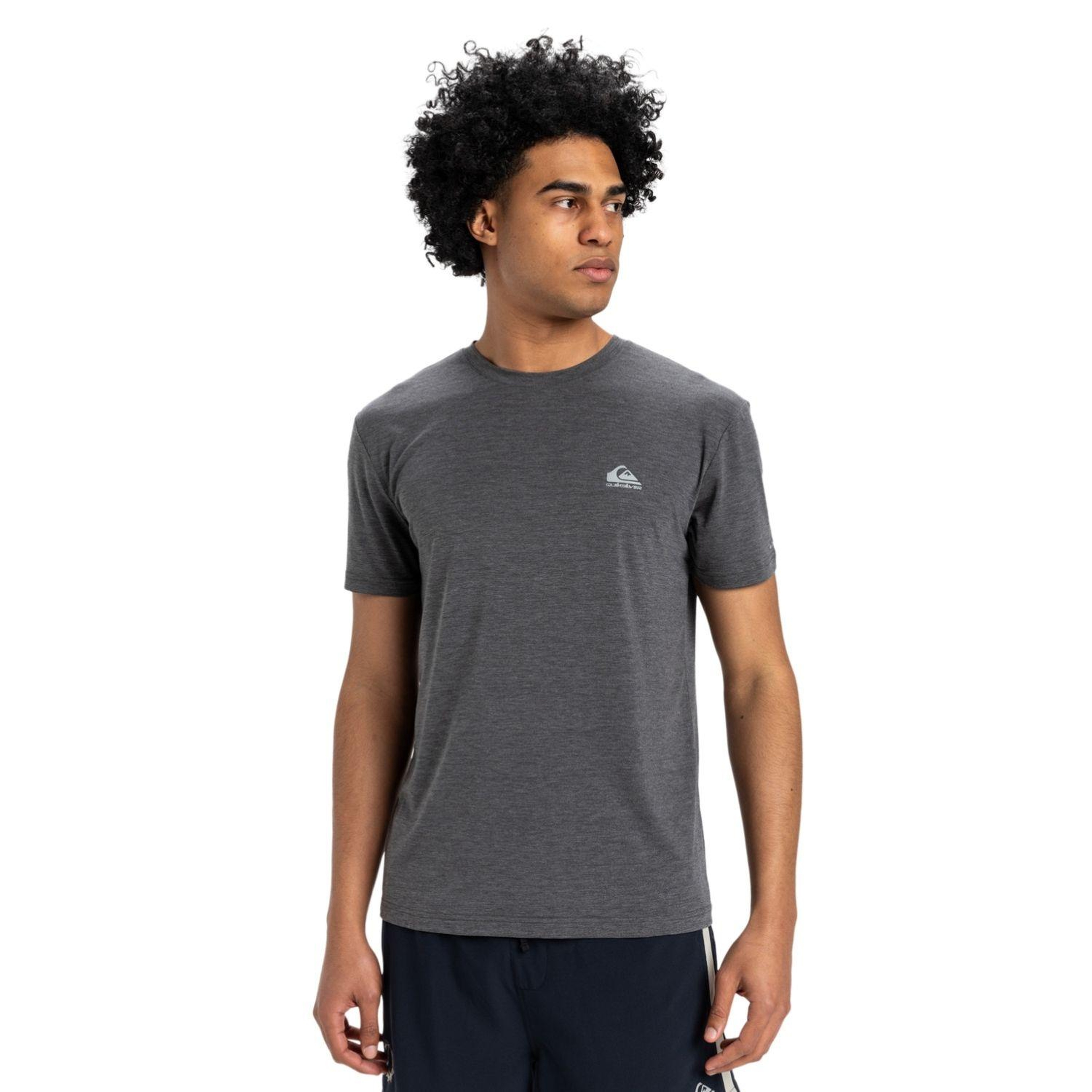 Quiksilver Coastal Run Erkek Gri Tişört