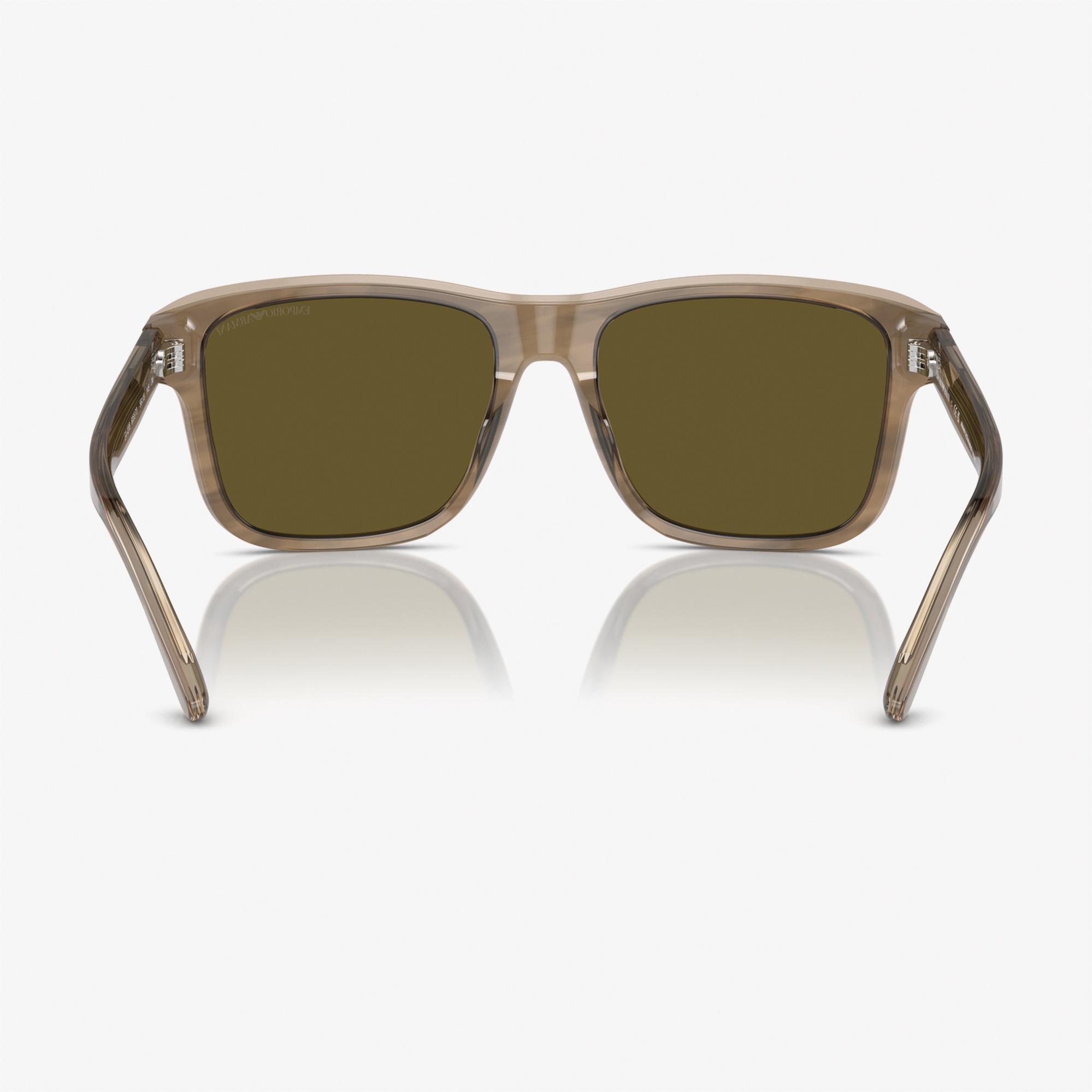 Emporio Armani 0EA4208 Acetate Erkek Kahverengi Güneş Gözlüğü