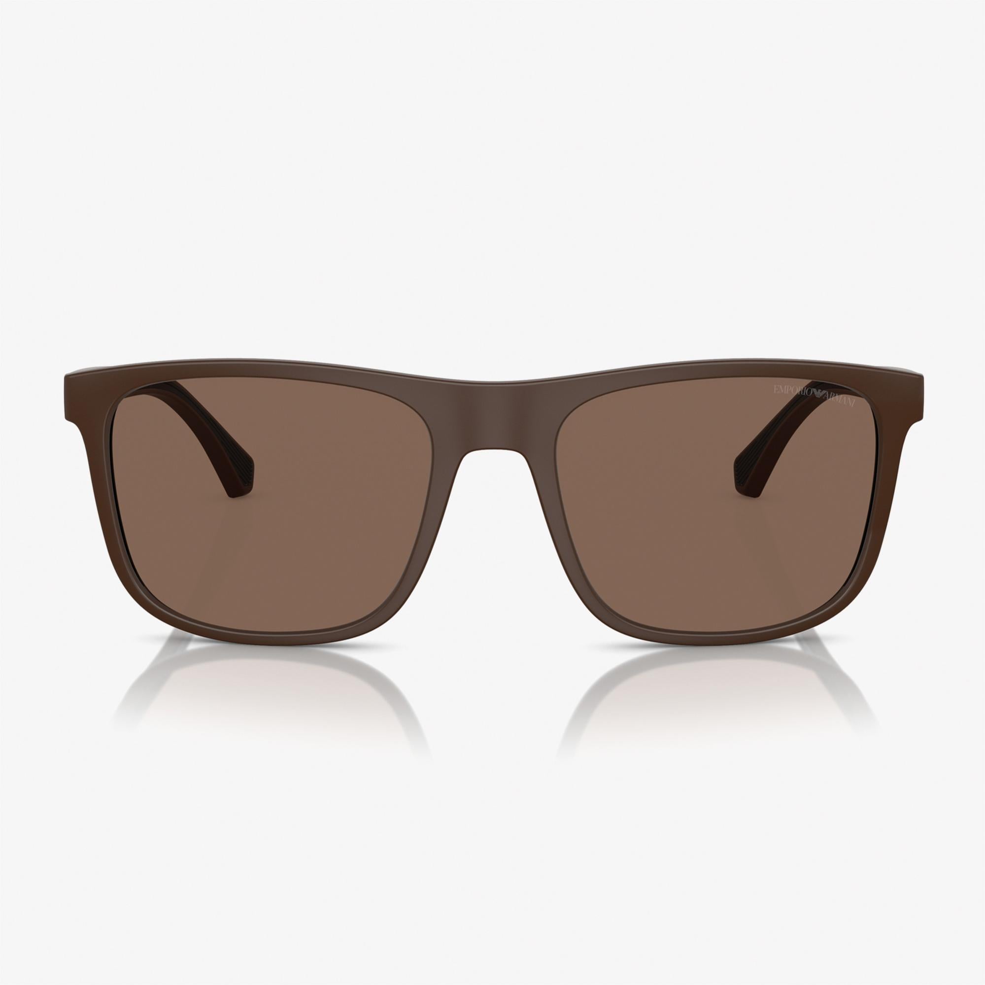 Emporio Armani 0EA4129 Injected Erkek Kahverengi Güneş Gözlüğü