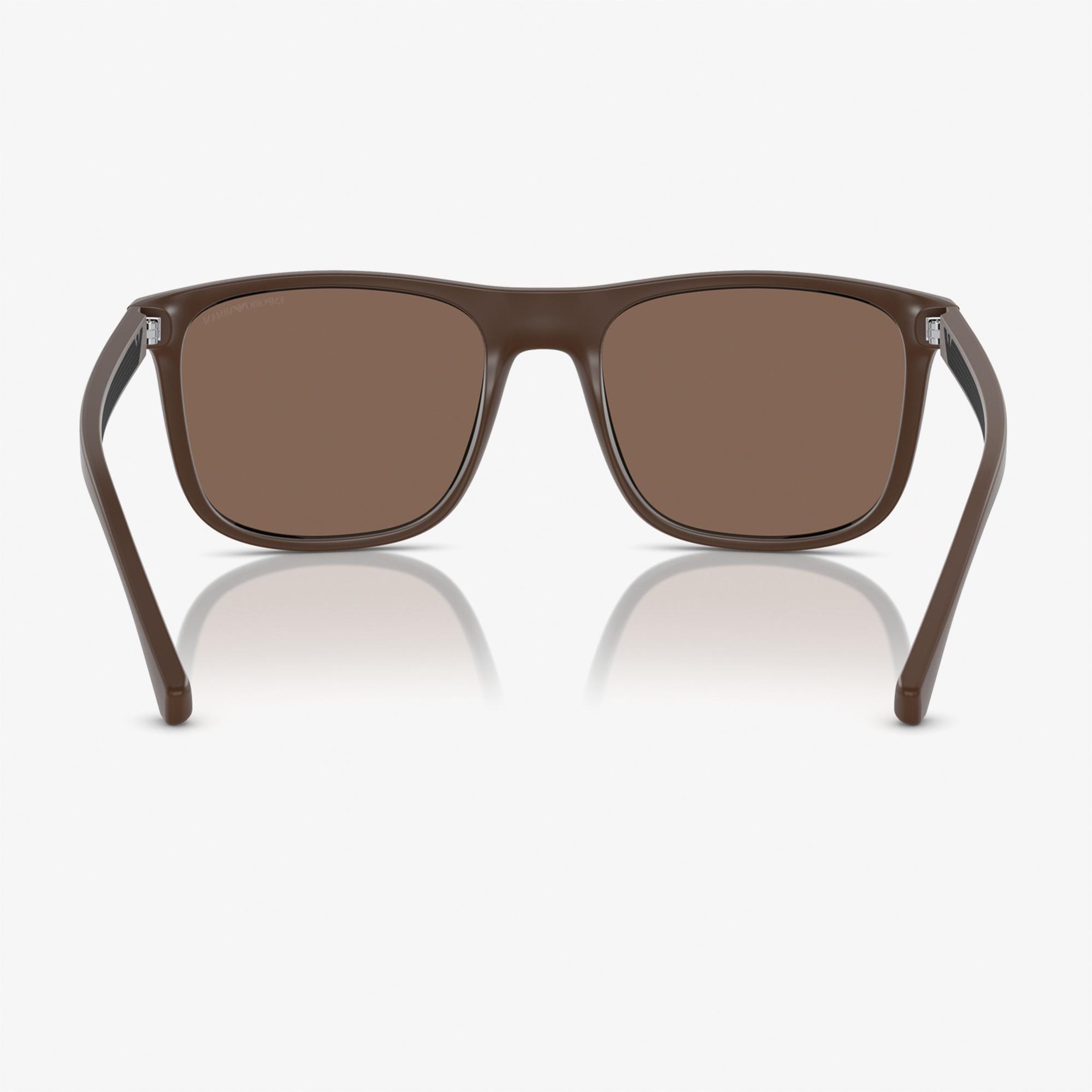 Emporio Armani 0EA4129 Injected Erkek Kahverengi Güneş Gözlüğü