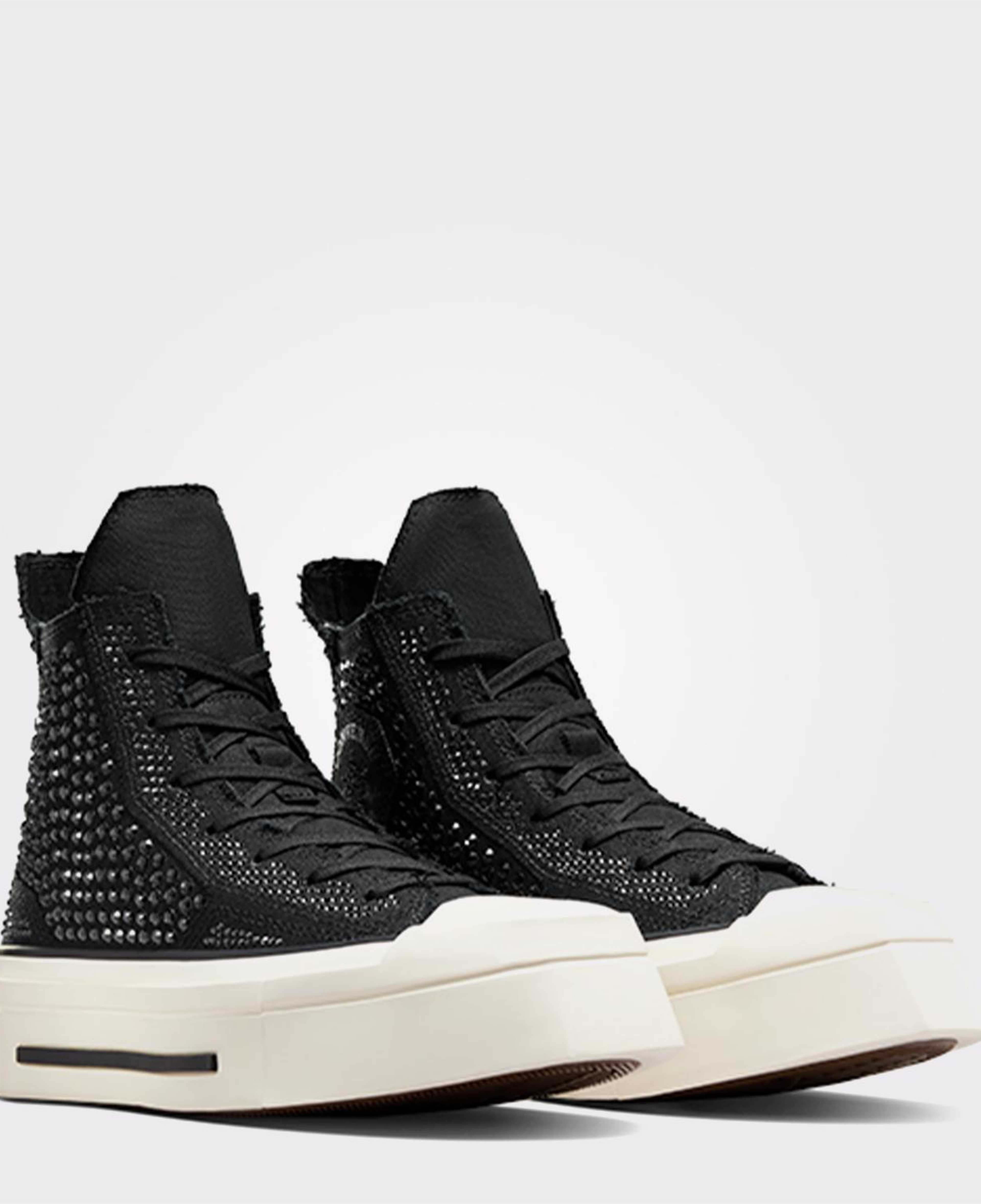 Converse Swarovski X Chuck 70 De Luxe Squared Unisex Siyah Platform Sneaker