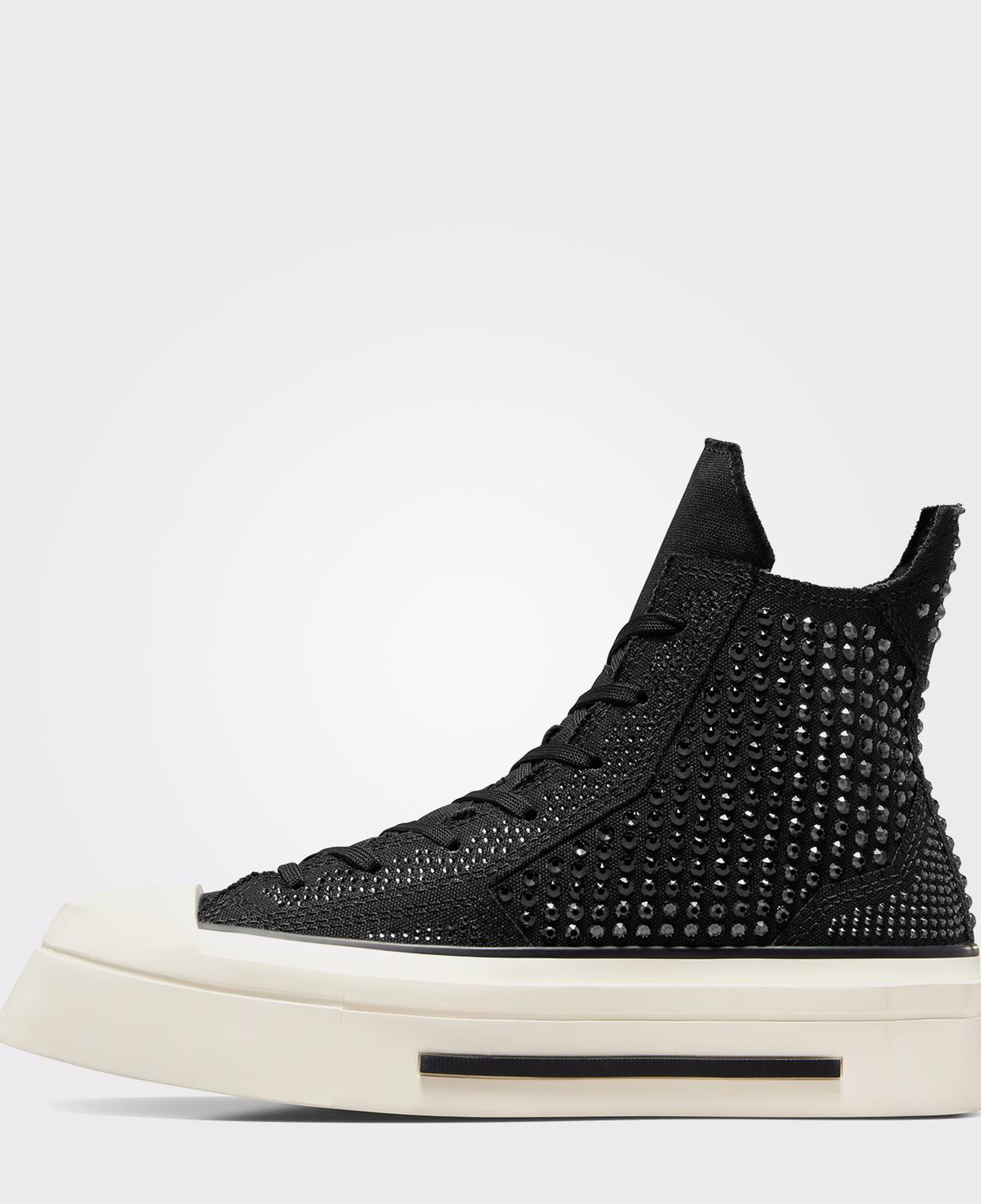 Converse Swarovski X Chuck 70 De Luxe Squared Unisex Siyah Platform Sneaker