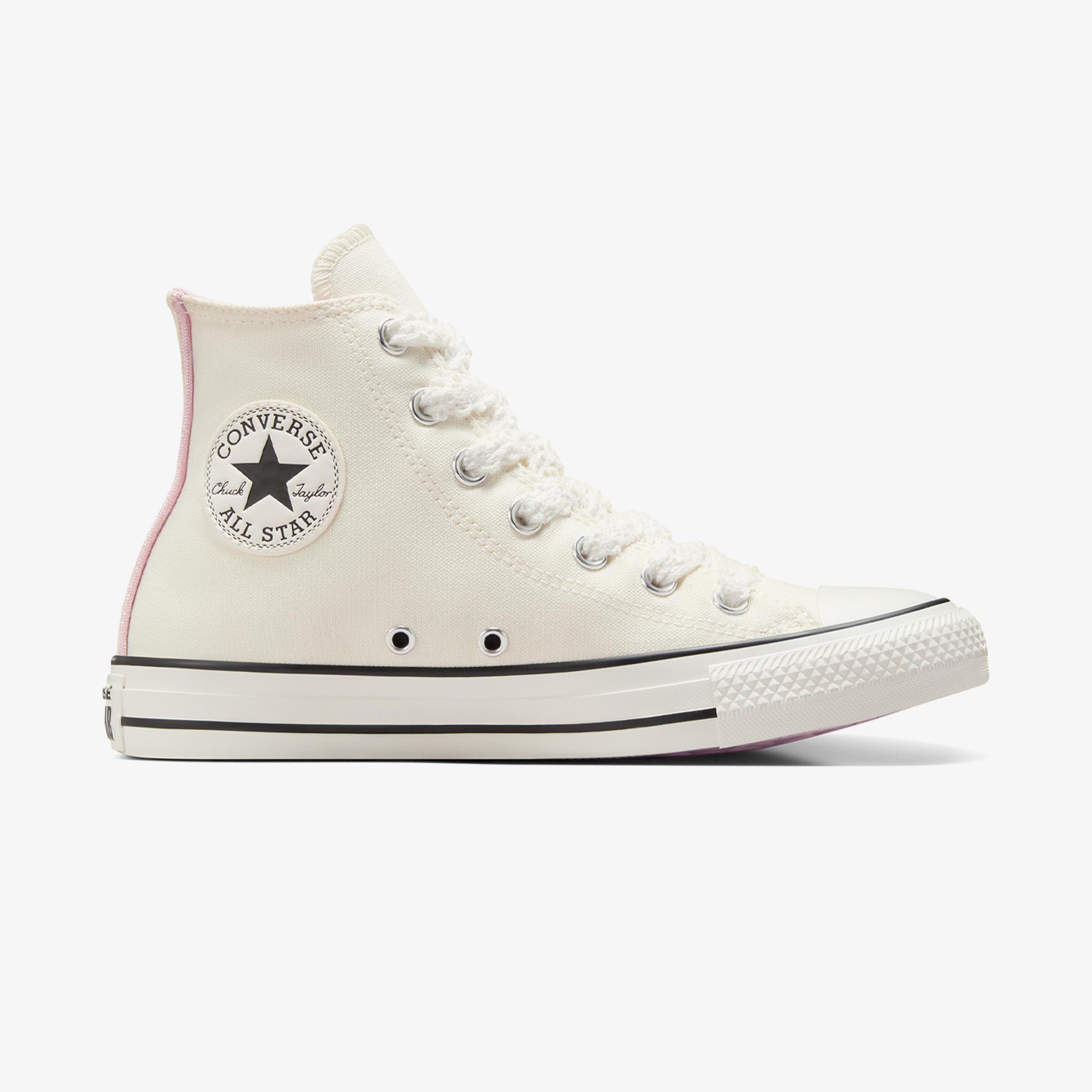 Converse Chuck Taylor All Star Crochet Laces Kadın Krem Sneaker