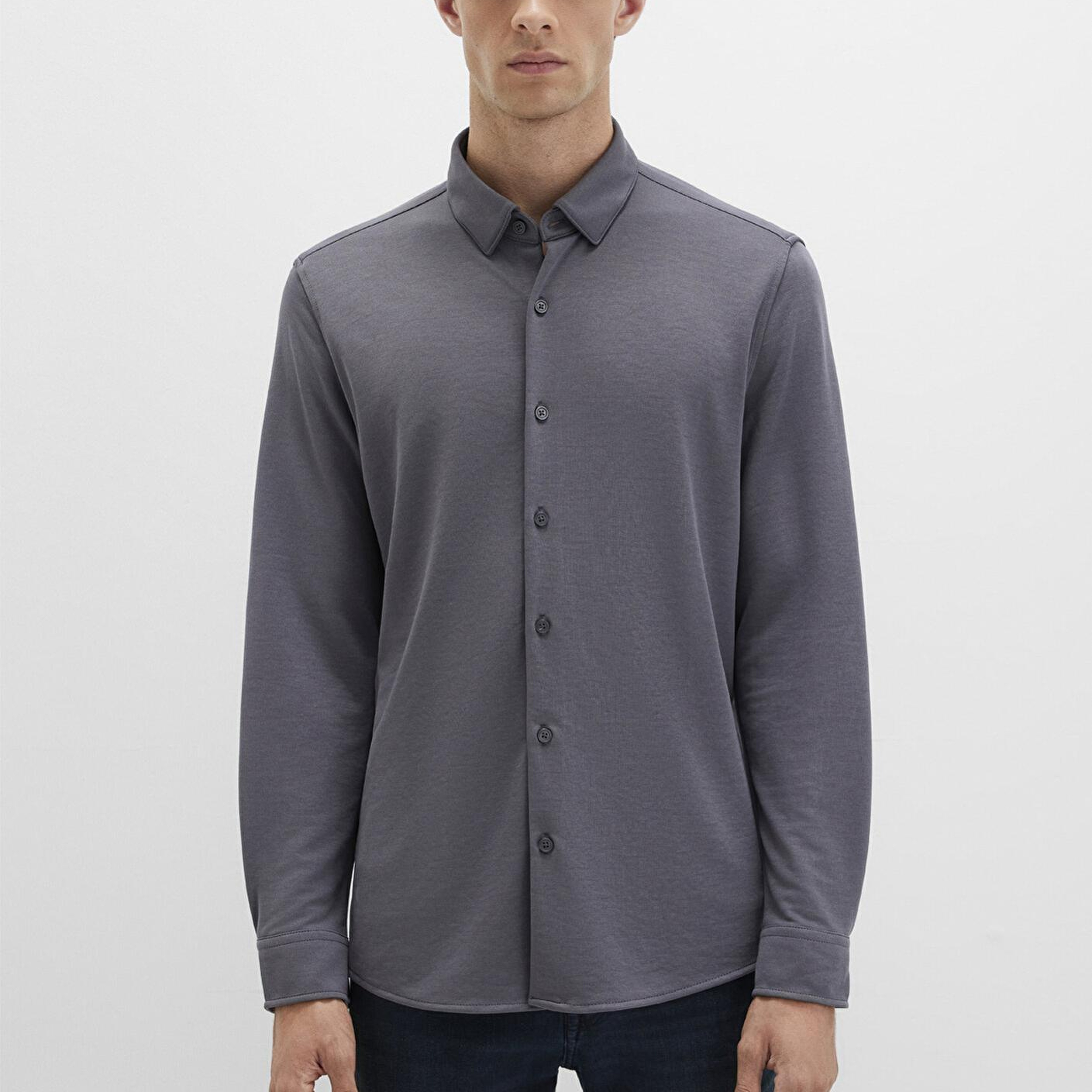 Mavi Mavi Black Gri Gömlek Slim Fit / Dar Kesim 0211908-85309