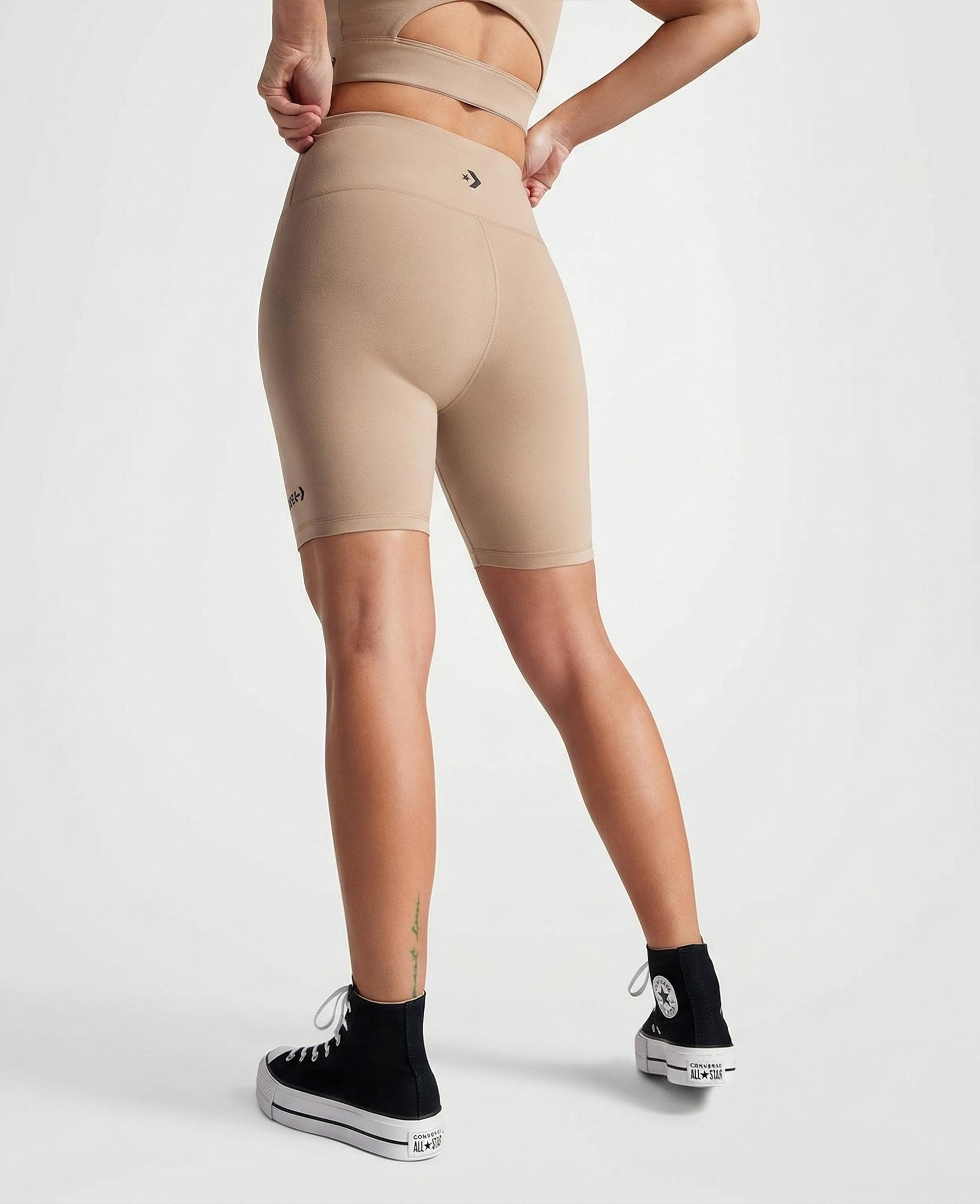 Converse Wordmark Kadın Bej Bisiklet Tayt