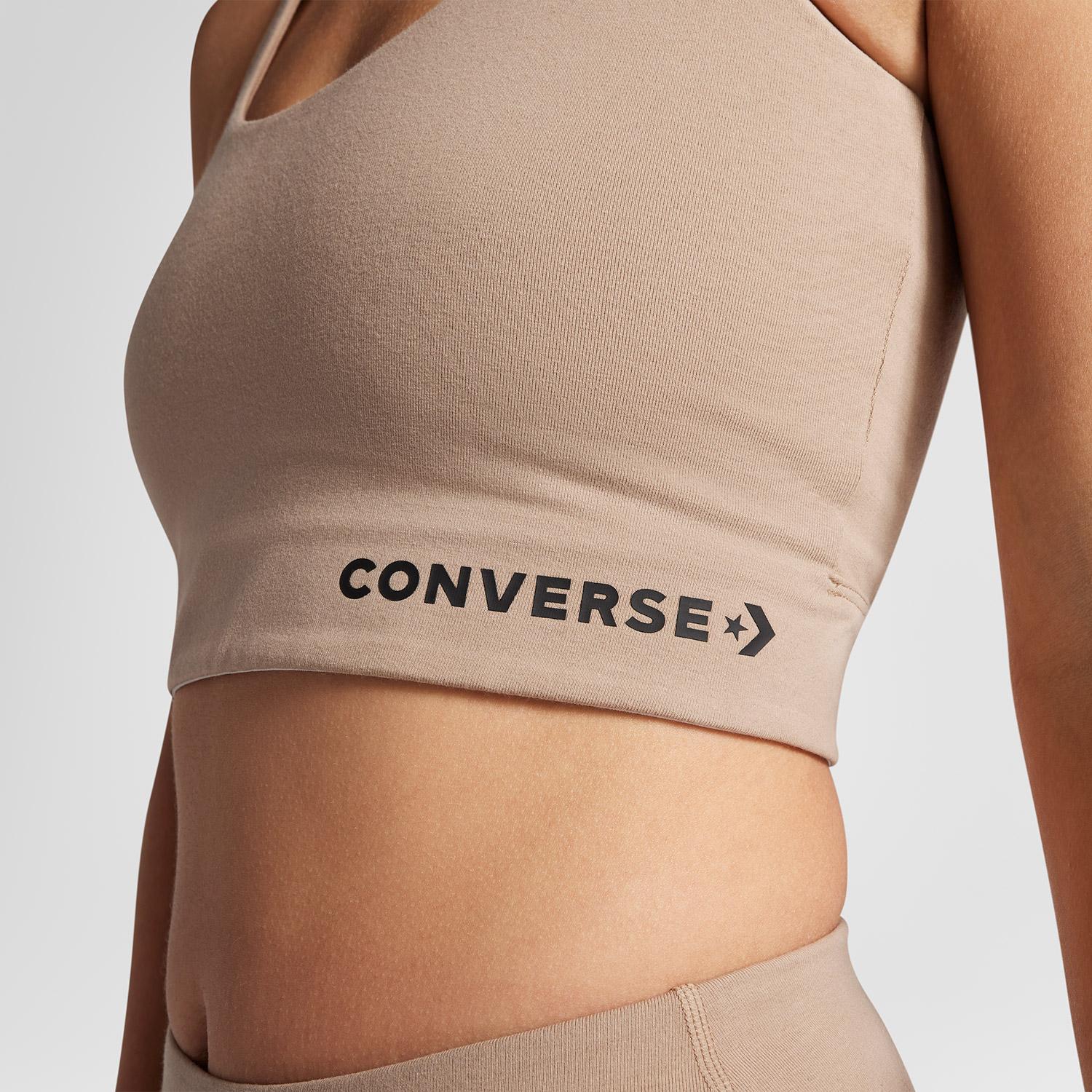 Converse Wordmark Kadın Kahverengi Bra Top