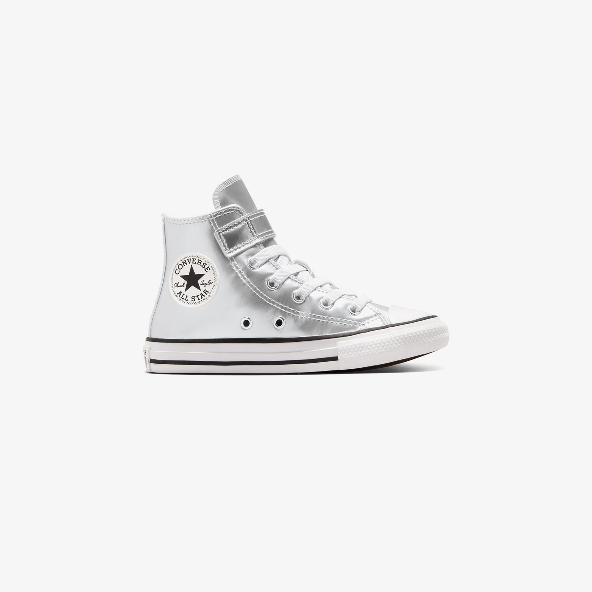 Converse Chuck Taylor All Star 1V Metallic Çocuk Gri Sneaker