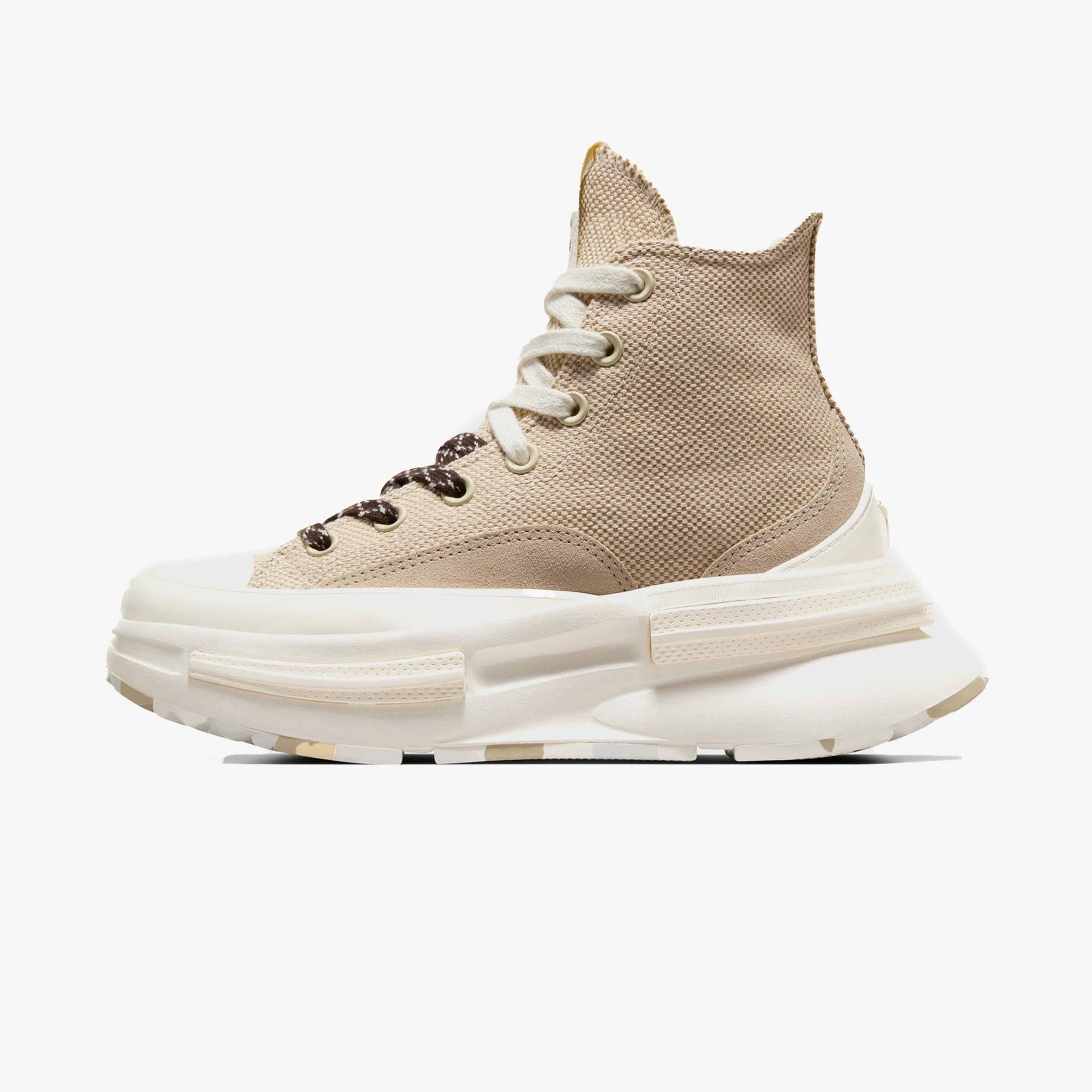 Converse Run Star Legacy CX Platform Canvas & Suede Unisex Bej Sneaker