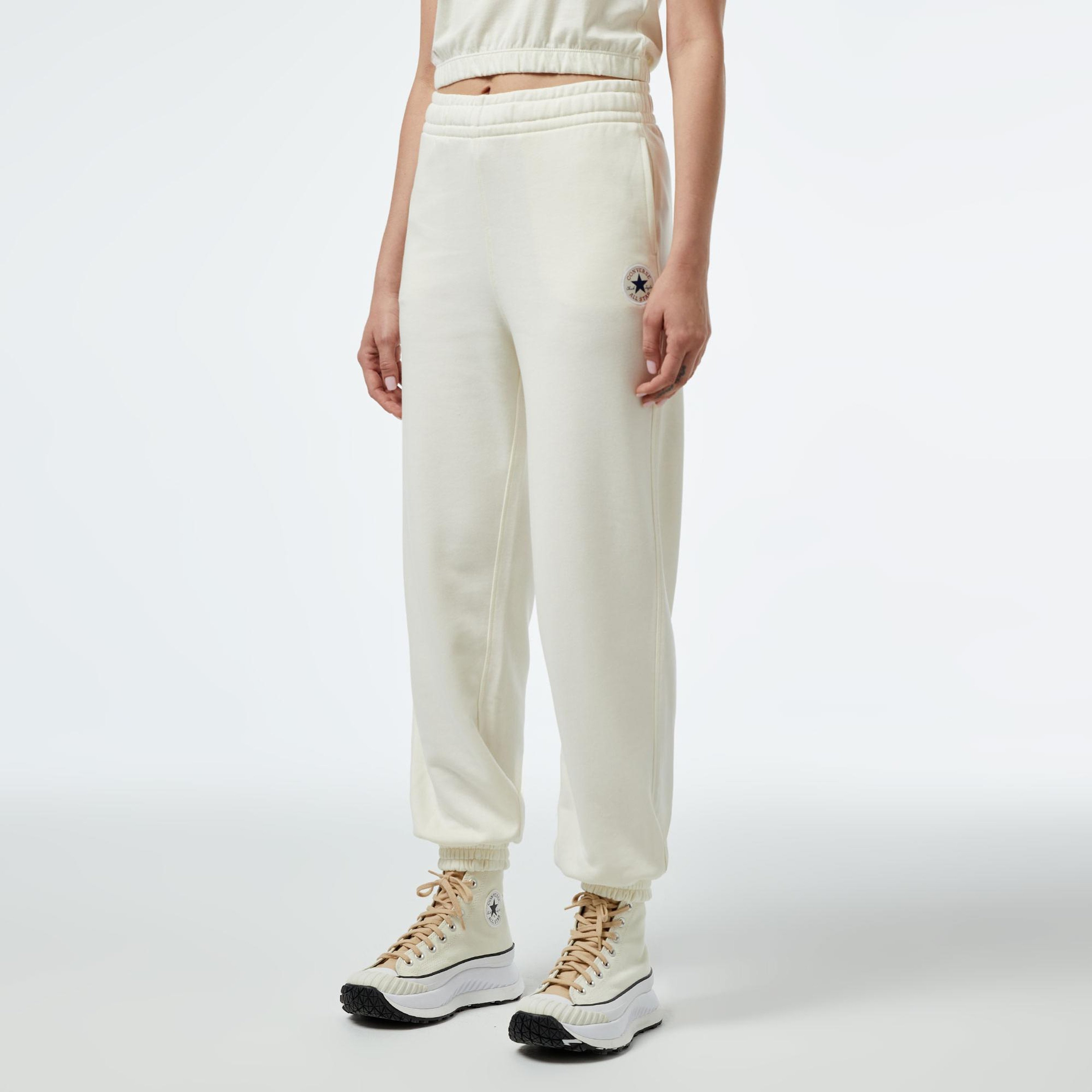 Converse Chuck Taylor Kadın Loose Fit Beyaz Eşofman Altı