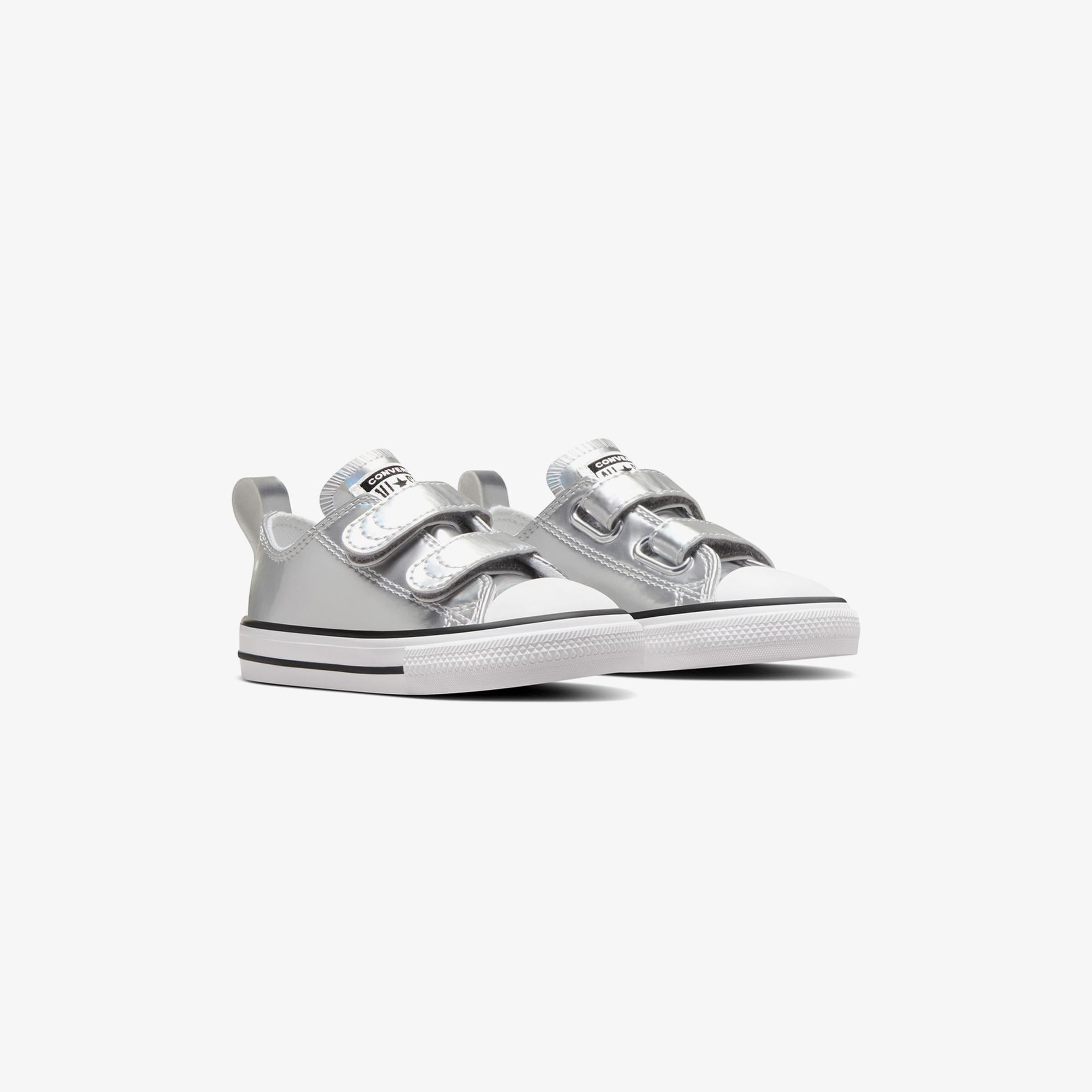 Converse Chuck Taylor All Star 2V Metallic Çocuk Gri Sneaker