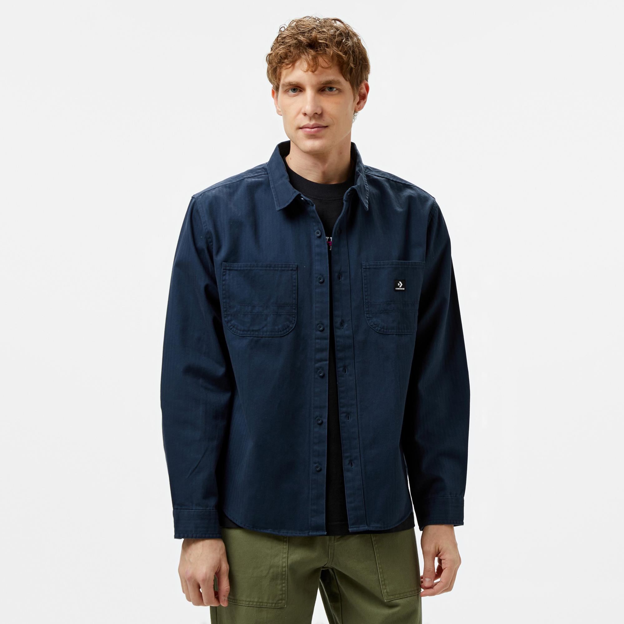 Converse Erkek Cepli Lacivert Gömlek