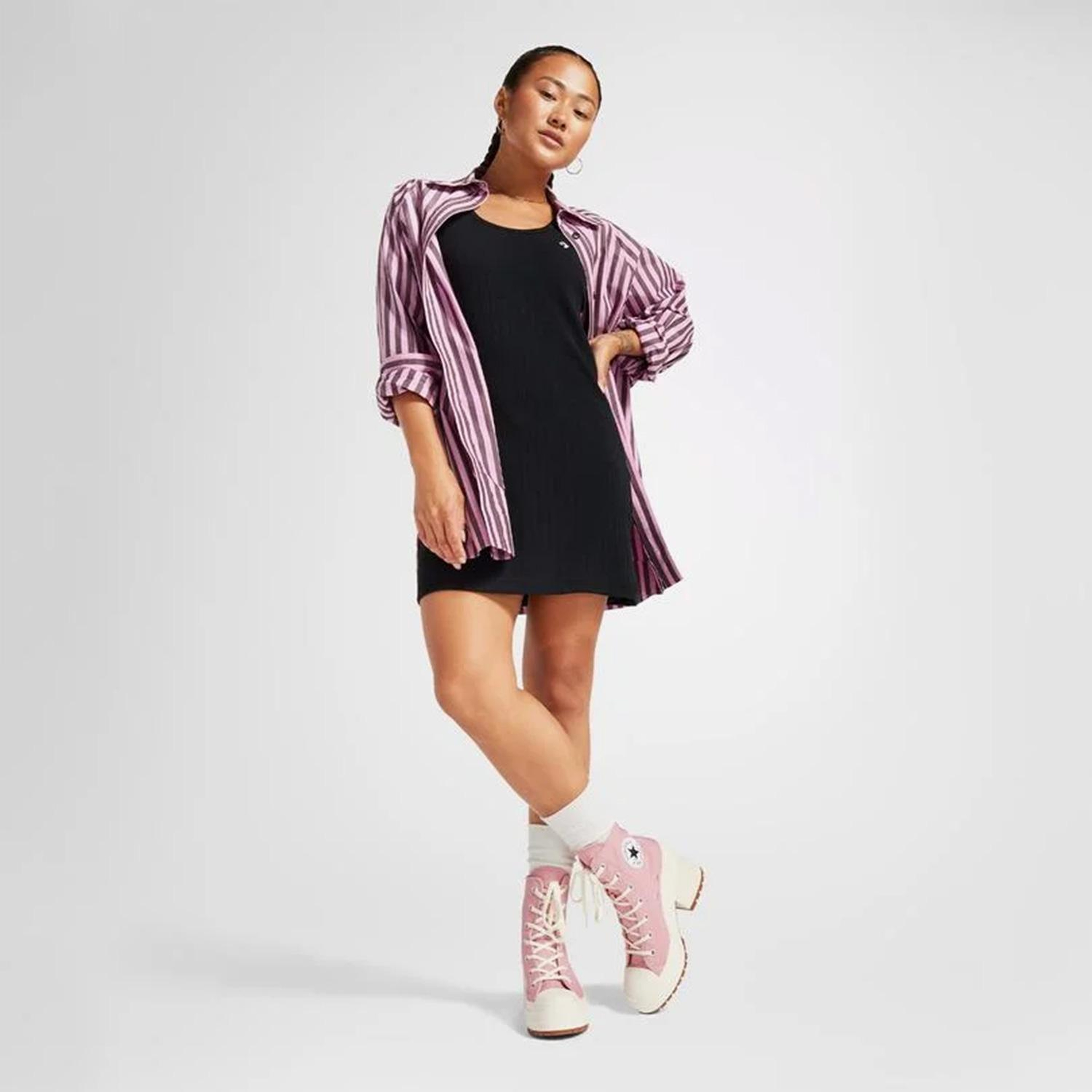 Converse Chuck 70 De Luxe Heel Unisex Pembe Sneaker