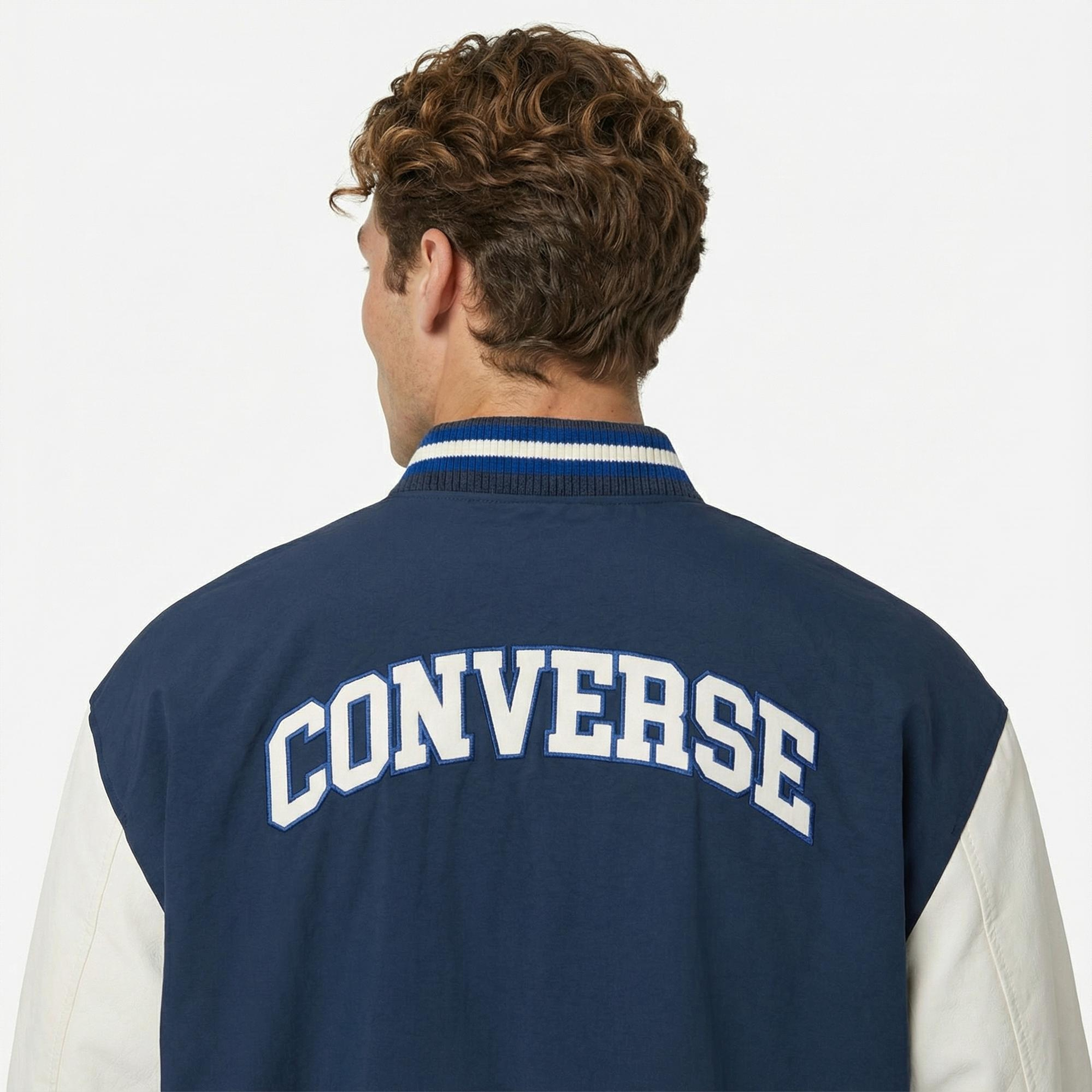 Converse Varsity Graphic Bomber Erkek Lacivert Ceket