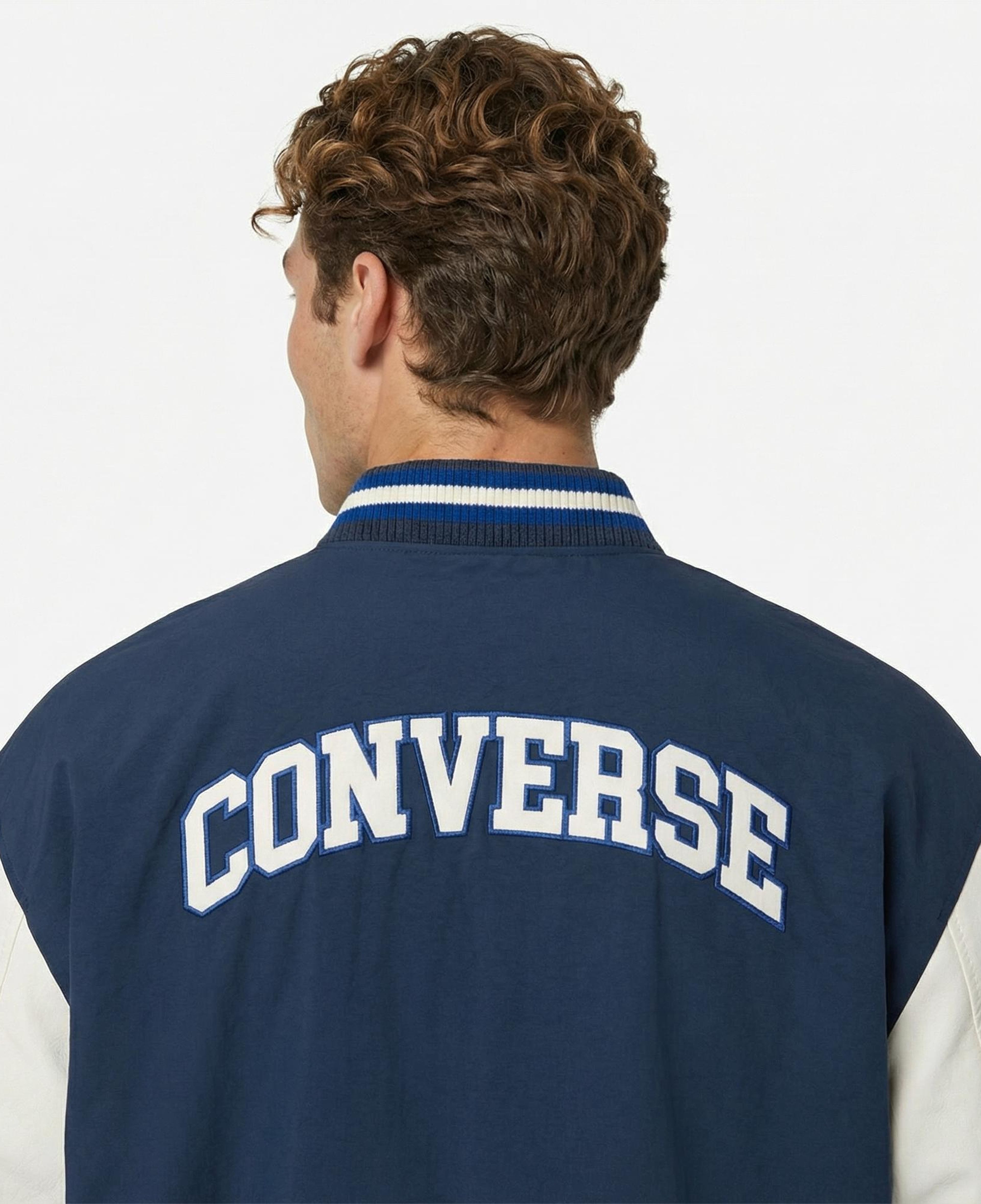 Converse Varsity Graphic Bomber Erkek Lacivert Ceket