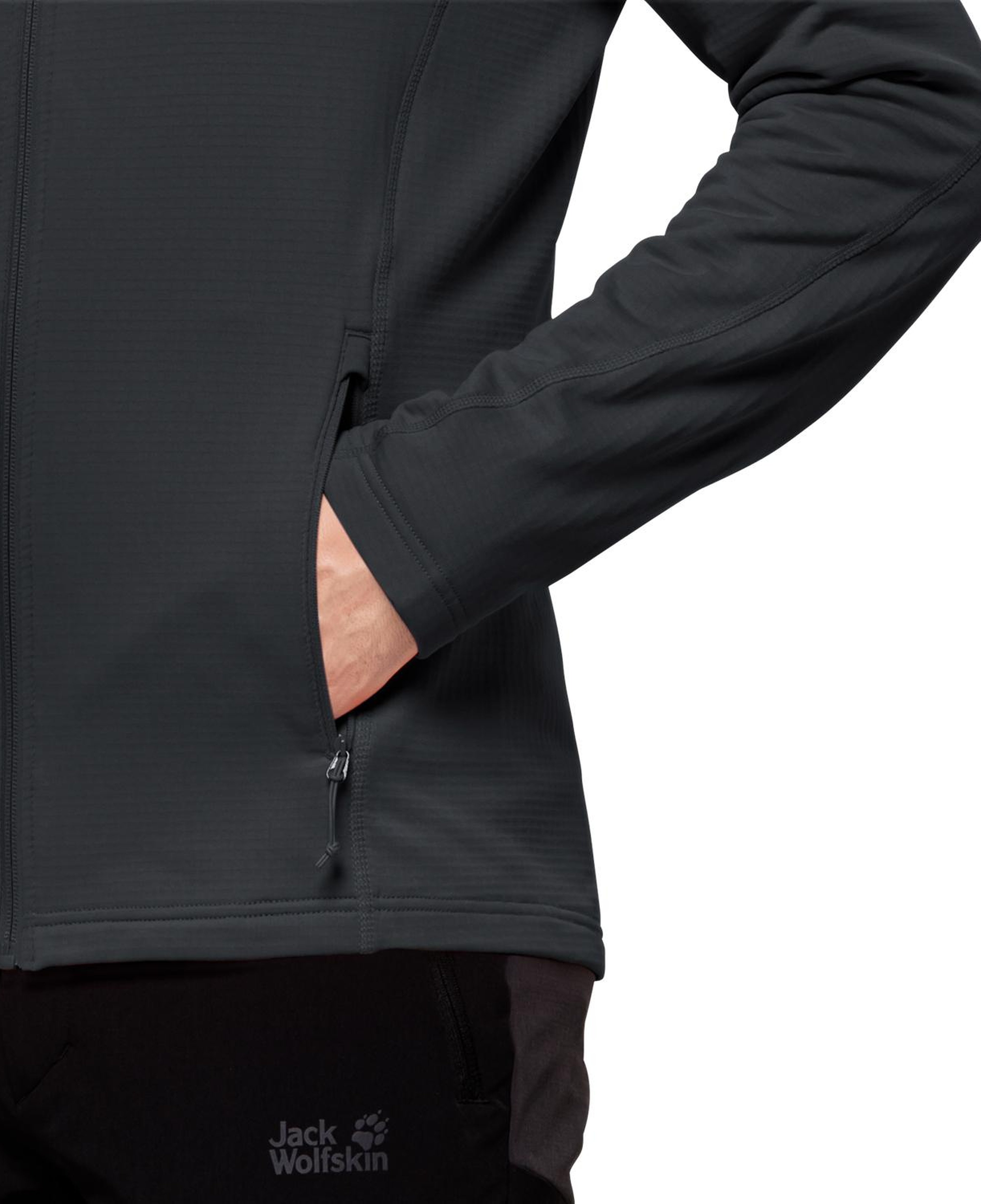 Jack Wolfskin Kolbenberg Fz Erkek Gri Polar Ceket