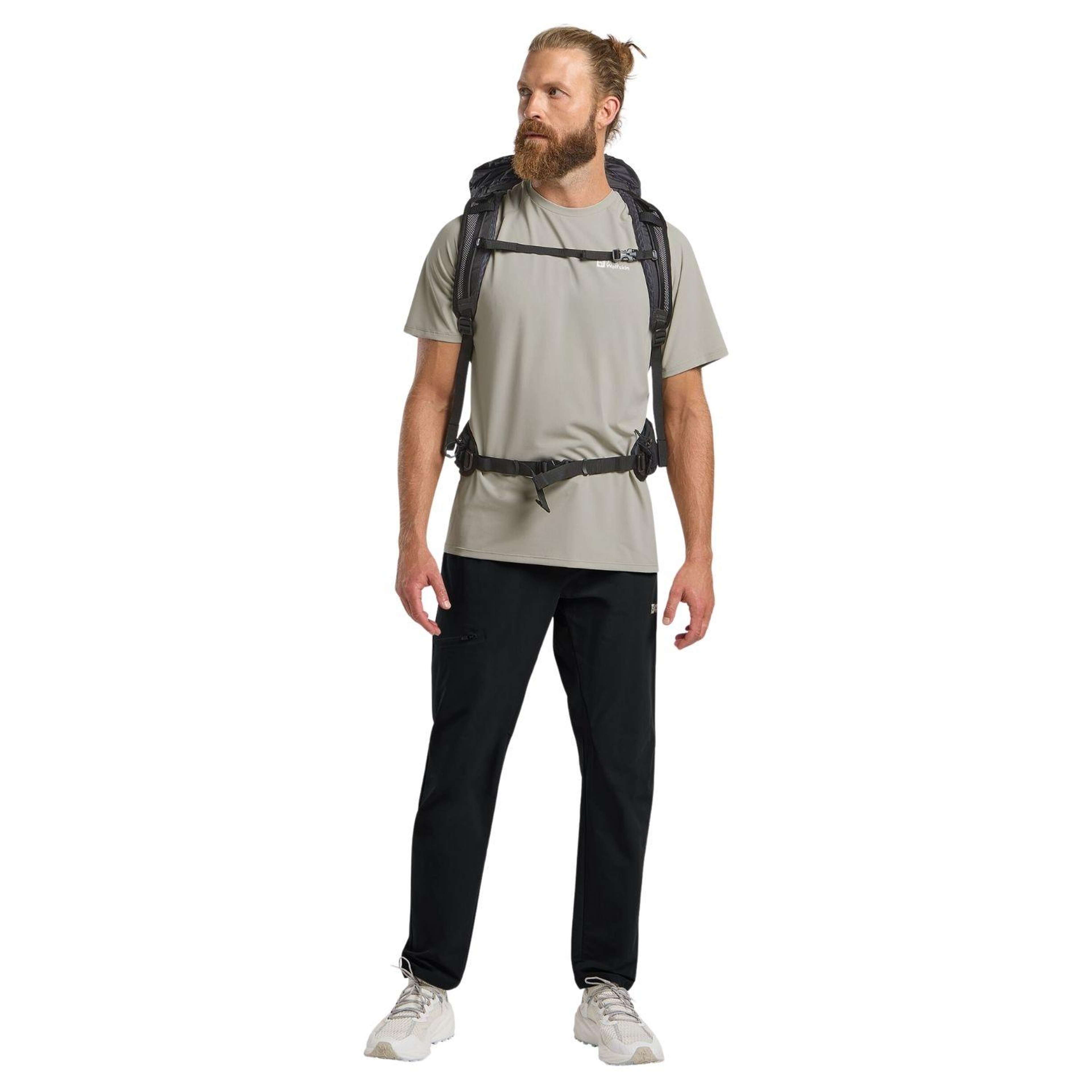 Jack Wolfskin Prelight Stride Pants Erkek Siyah Outdoor Pantolonu