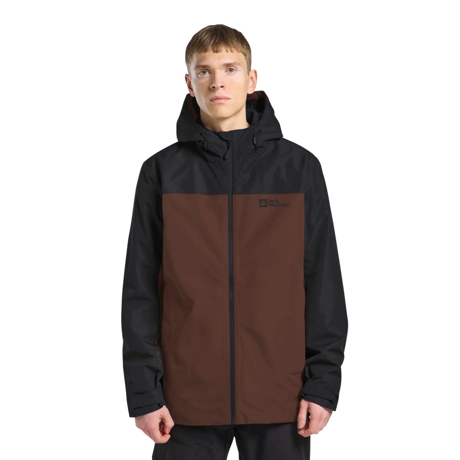 Jack Wolfskin Taubenberg 3in1 Erkek Kahverengi Outdoor Ceketi