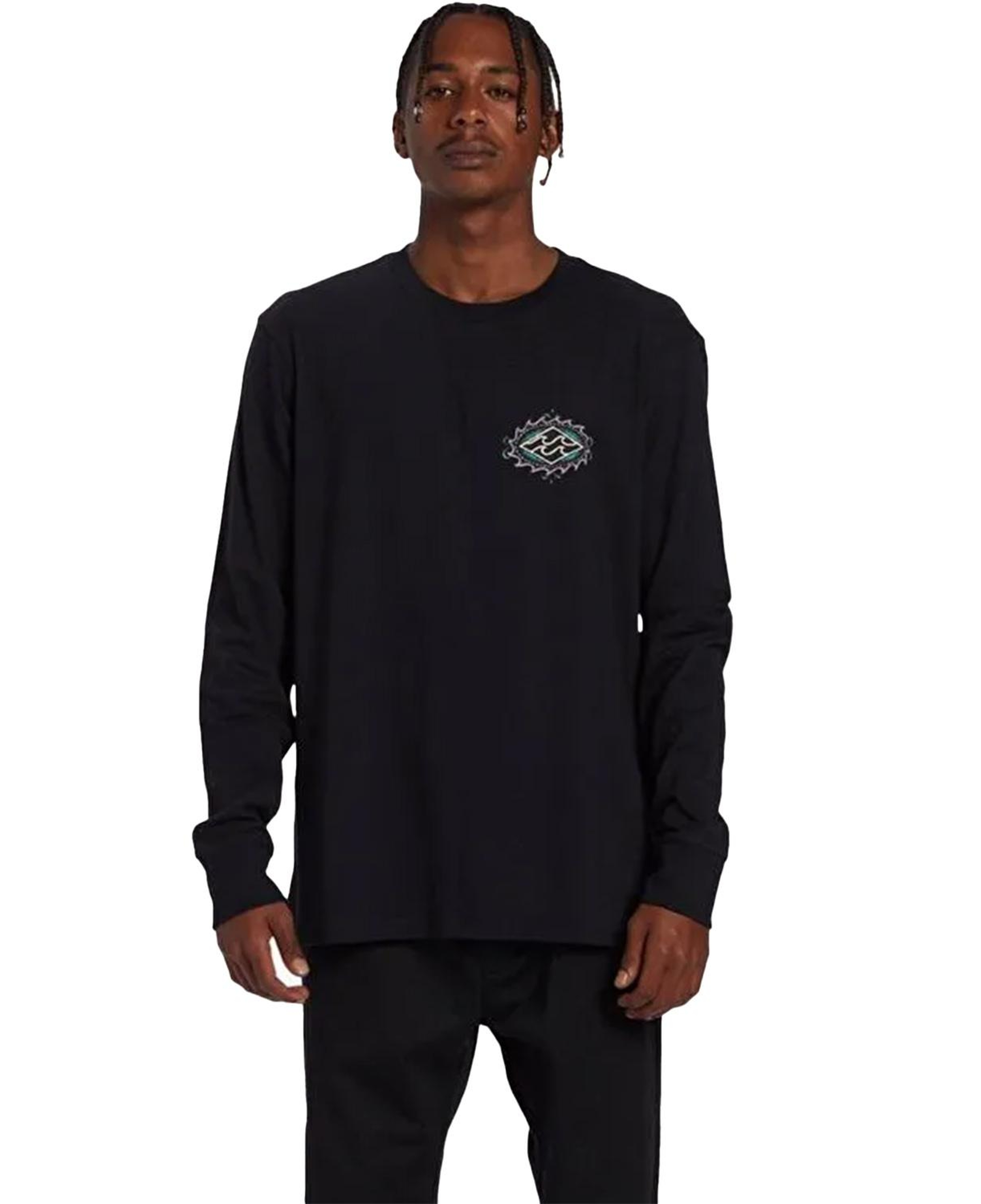 Billabong Crayon Wave Tees Erkek Siyah Tişört