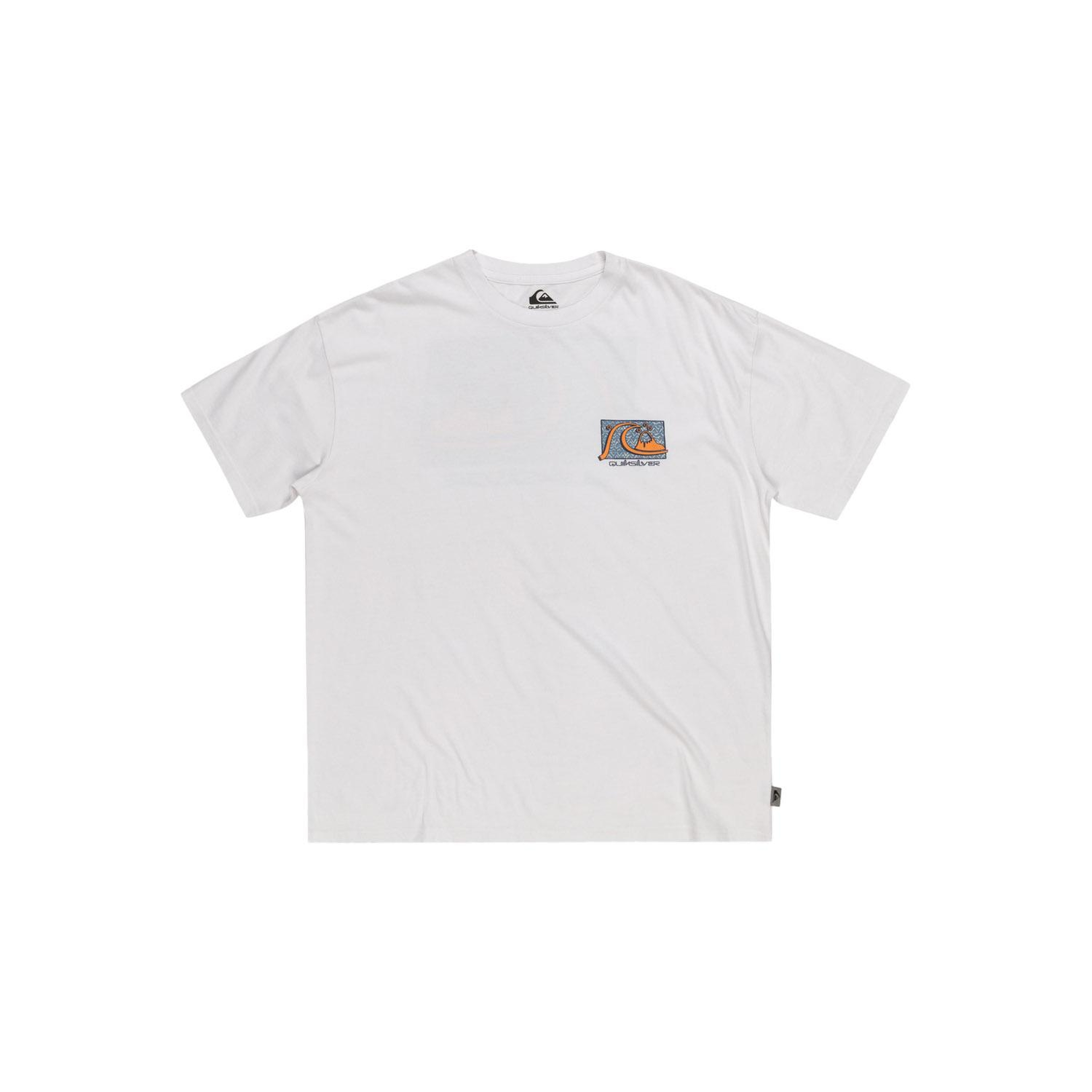 Quiksilver Take Us Back Bubble Erkek Beyaz Tişört