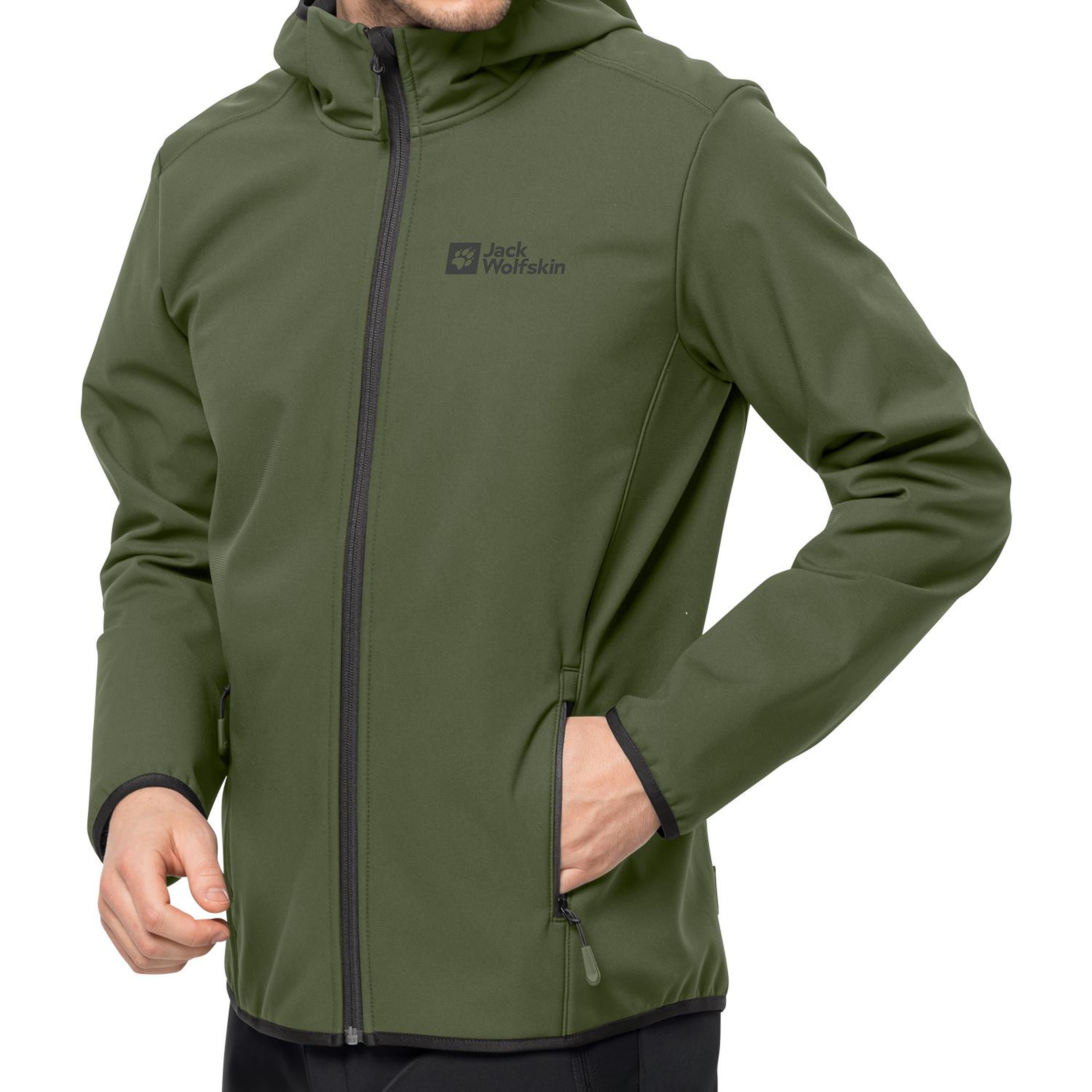 Jack Wolfskin Bornberg Hoody Erkek Yeşil Softshell