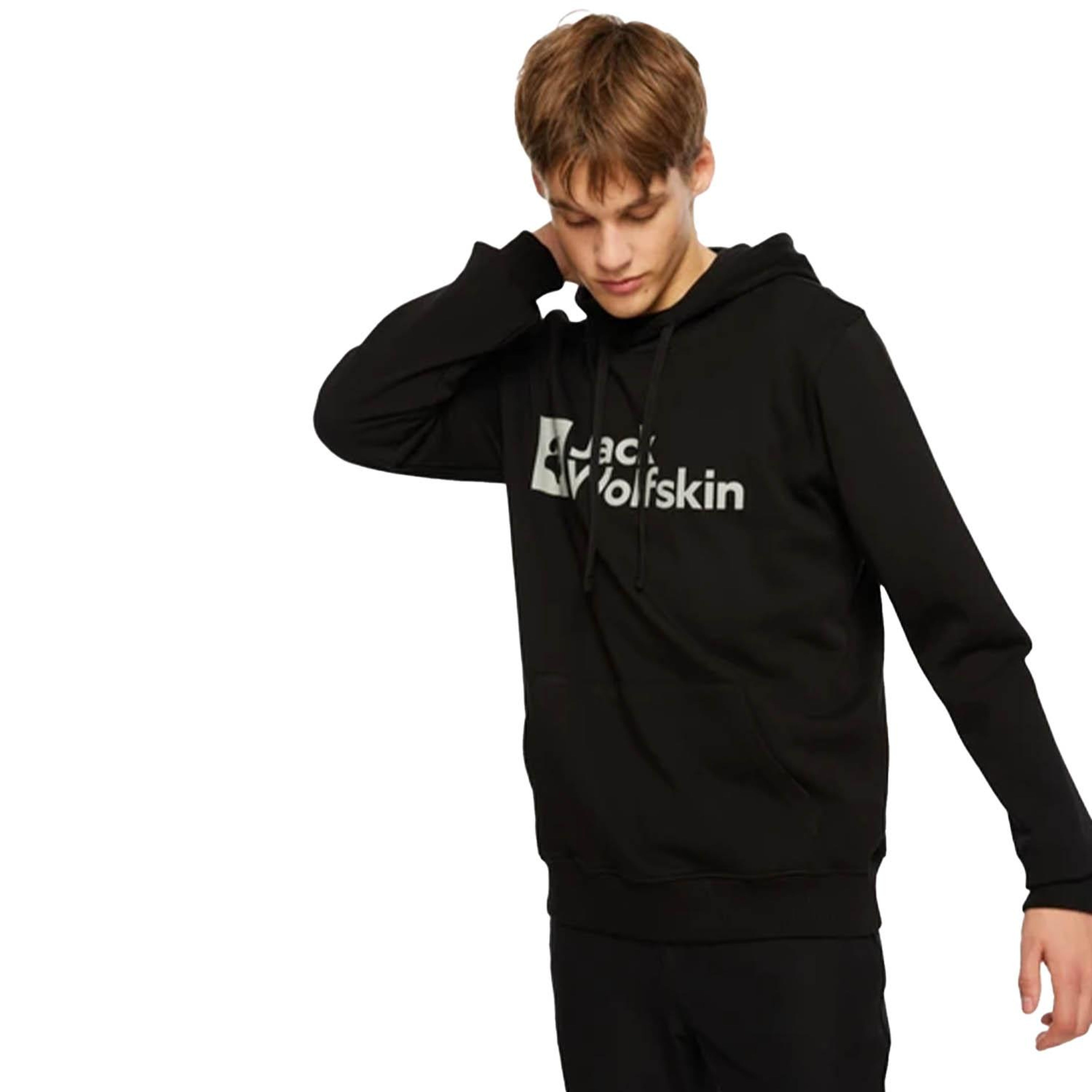 Jack Wolfskin Arthur Hoody Erkek Siyah Sweatshirt