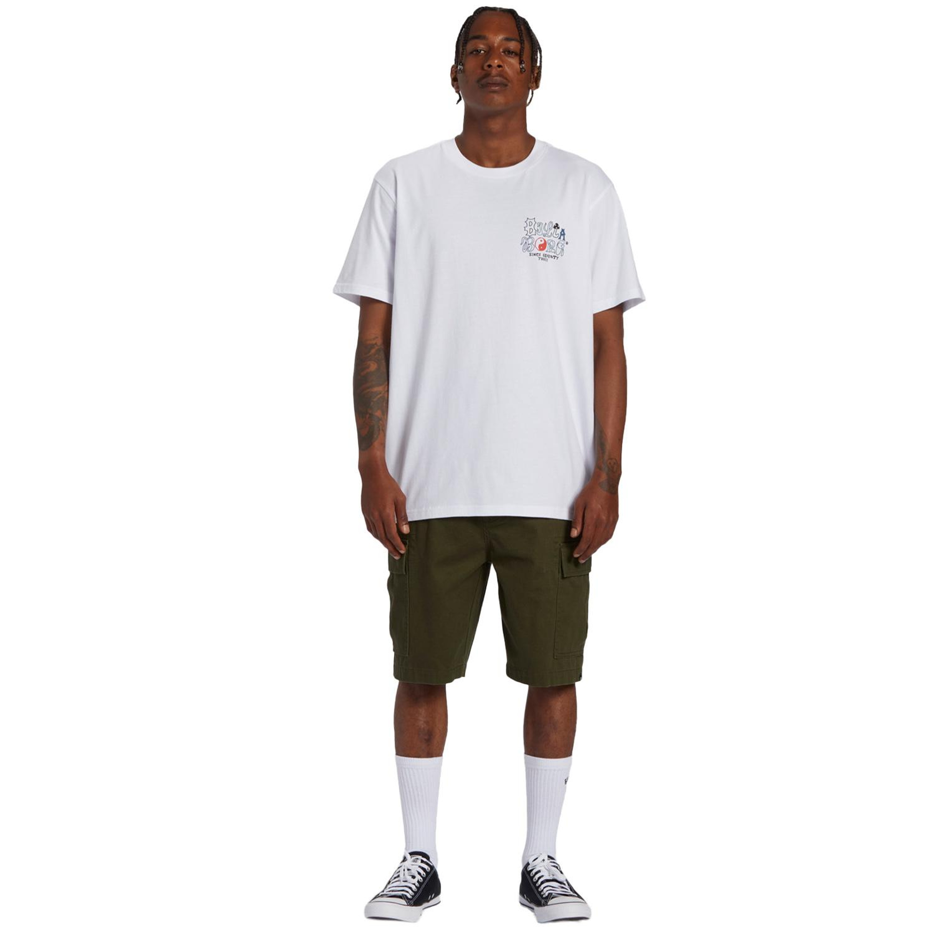 Billabong Worded Tees Erkek Beyaz Tişört