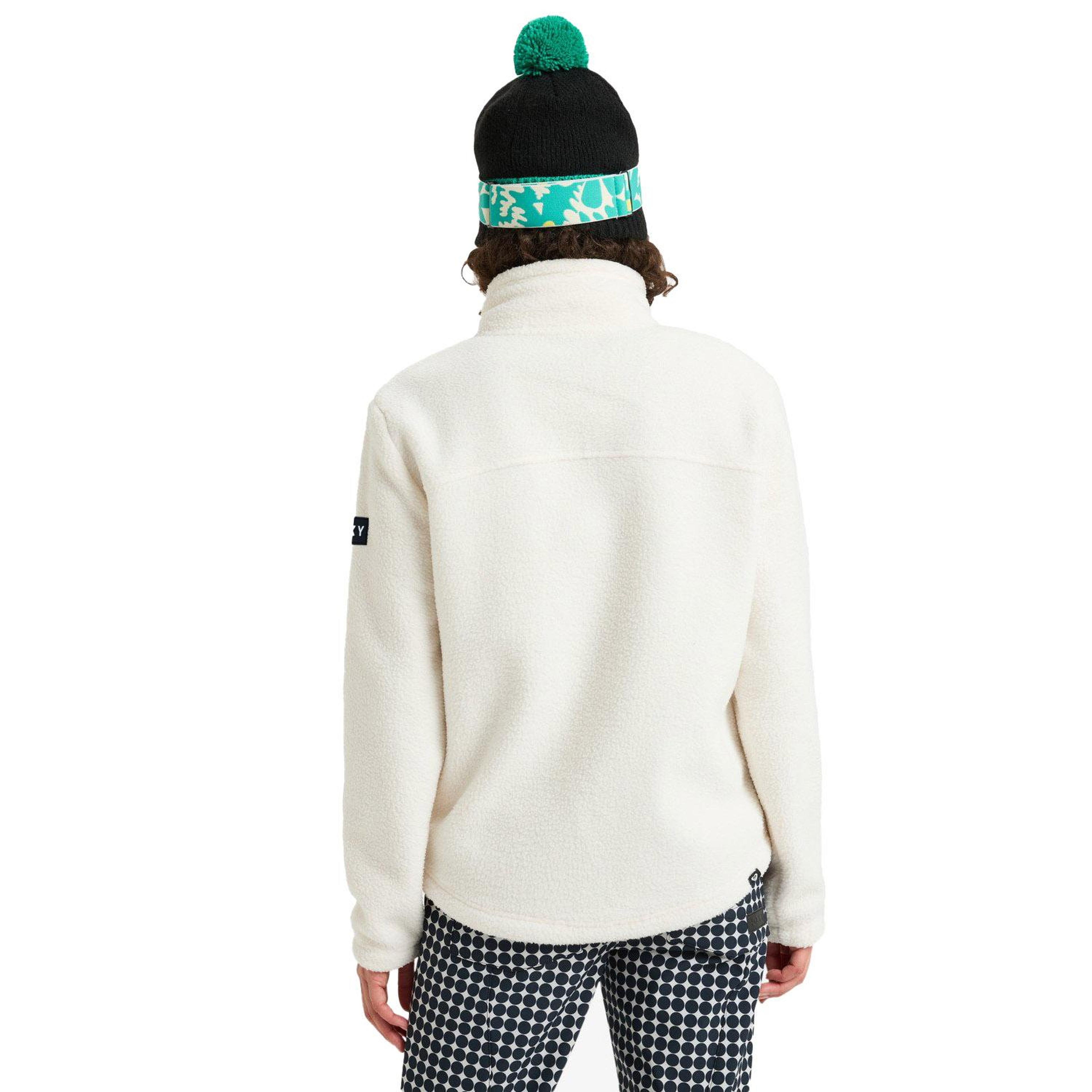 Roxy Alabama Full Zip Solid Kadın Beyaz Polar Ceket