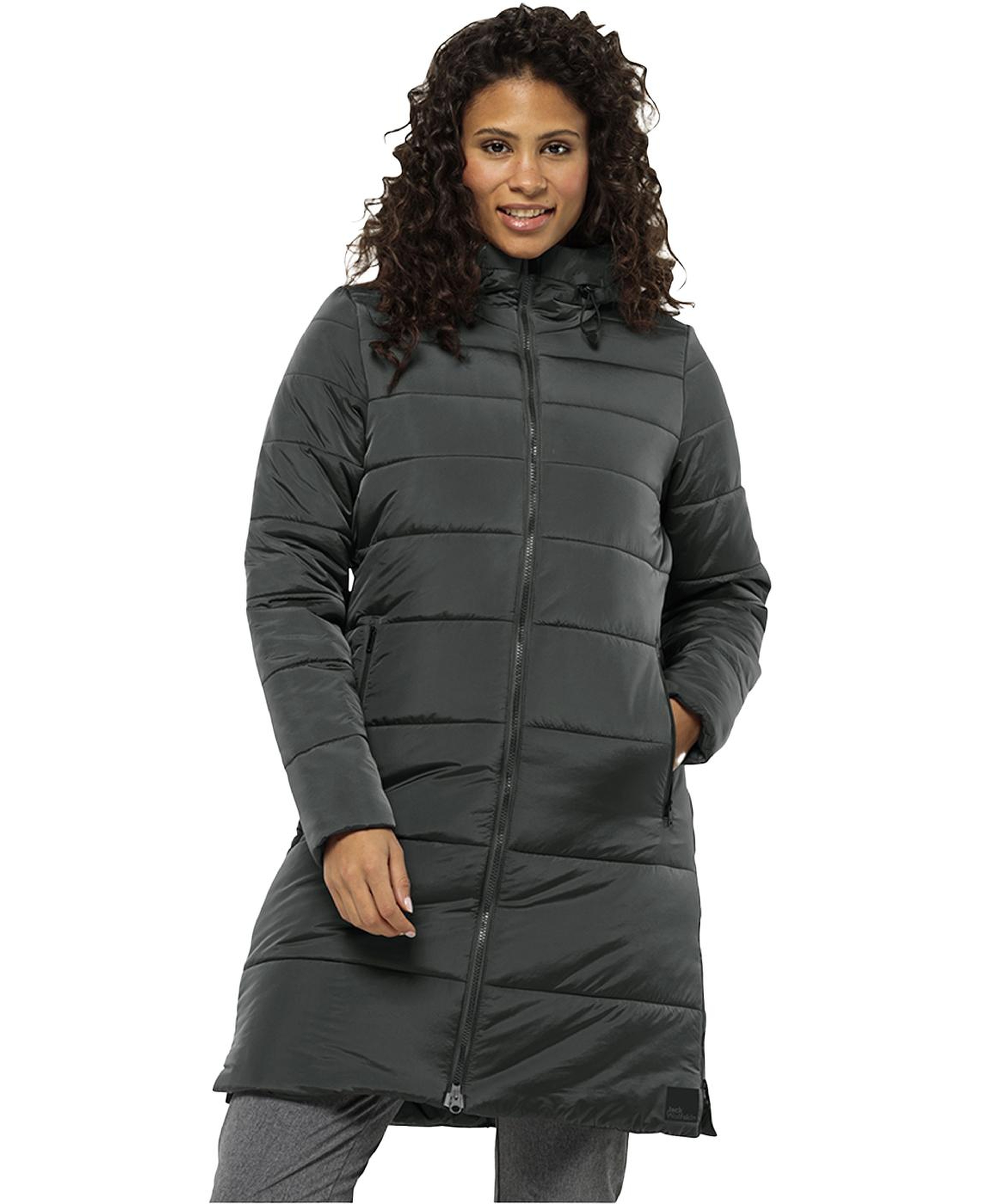 Jack Wolfskin Eisbach Coat Kadın Yeşil Outdoor Ceketi