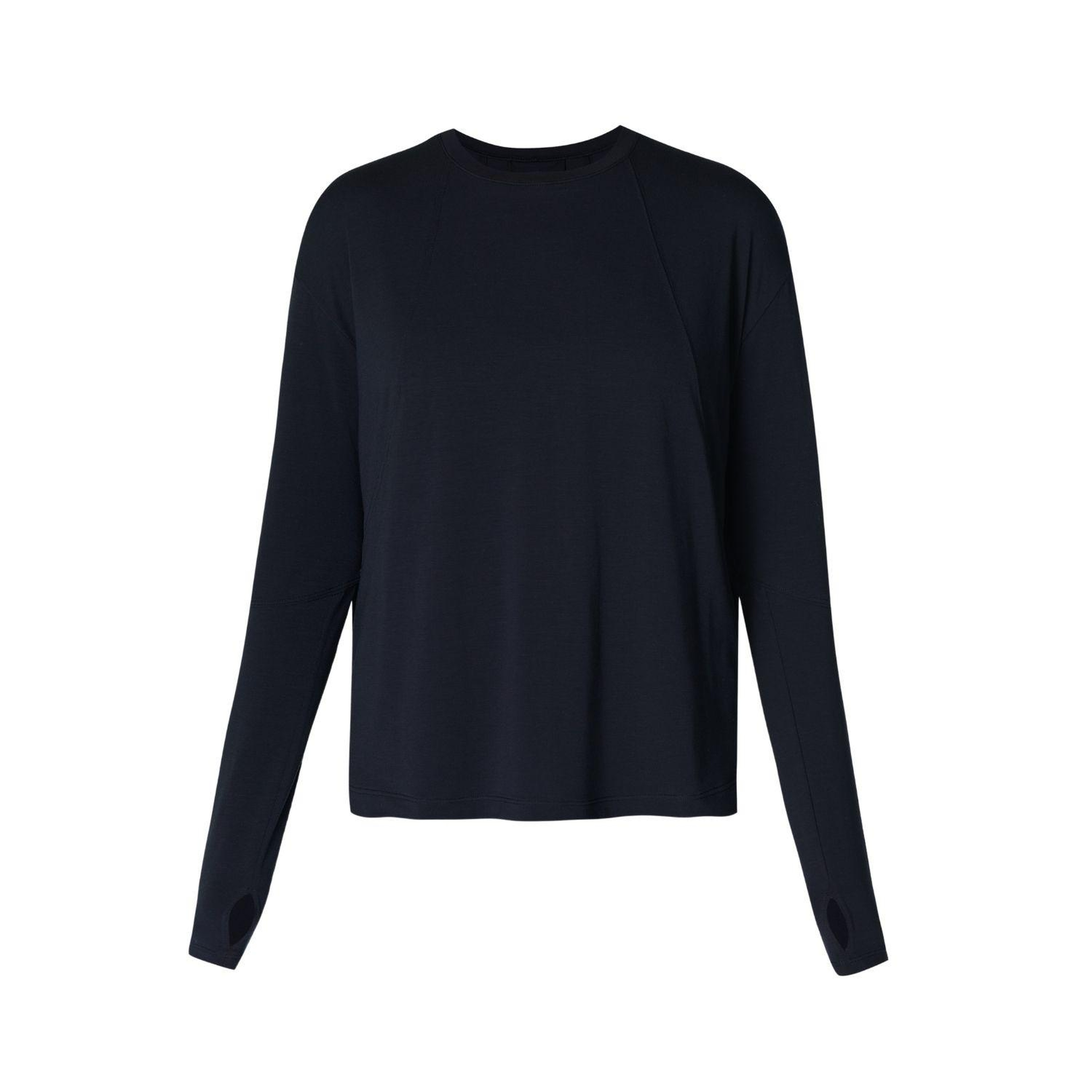 Sweaty Betty Soft Flow Studio Long Sleeve T Kadın Siyah Tank Top