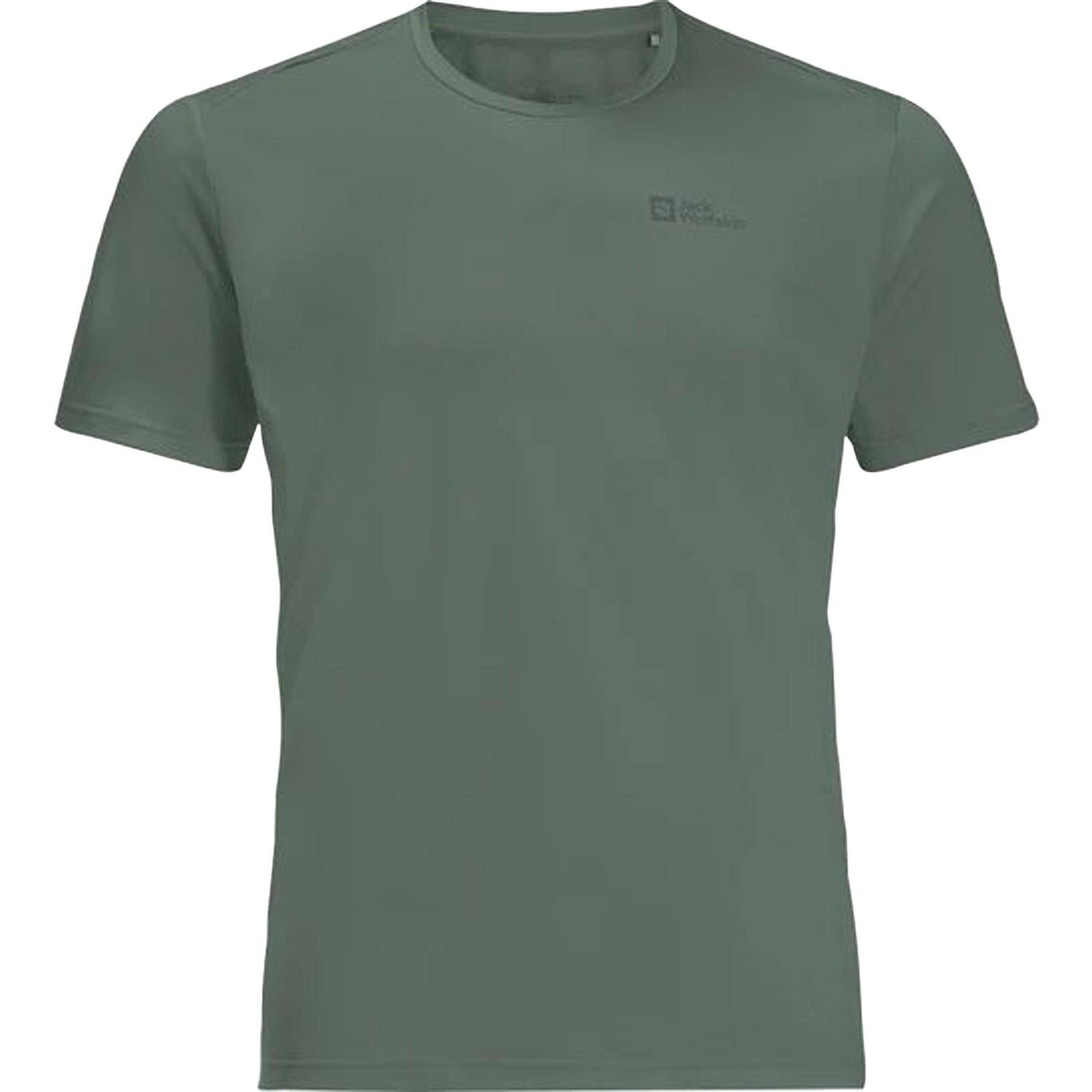 Jack Wolfskin Delgami Erkek Yeşil Tişört