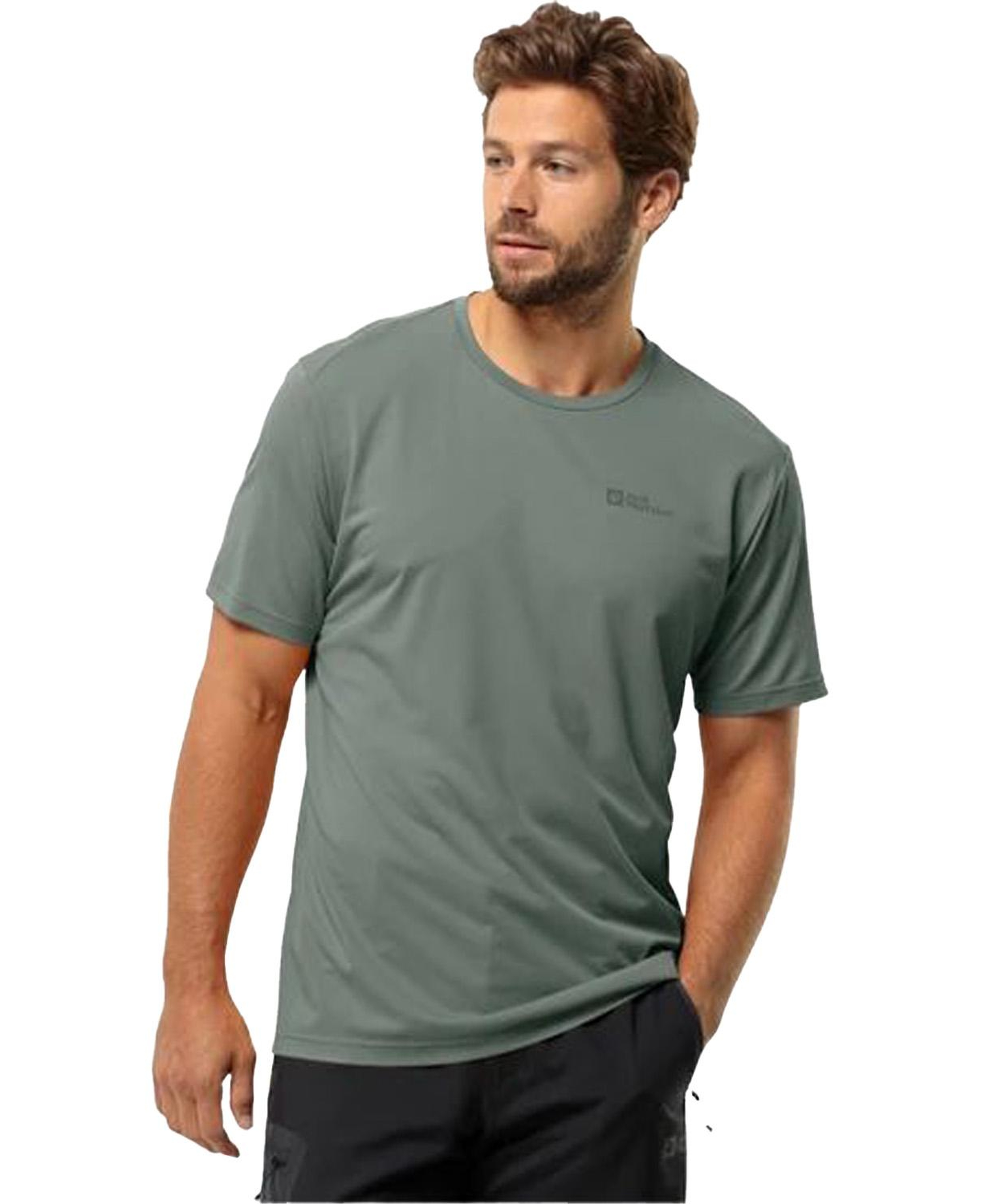 Jack Wolfskin Delgami Erkek Yeşil Tişört