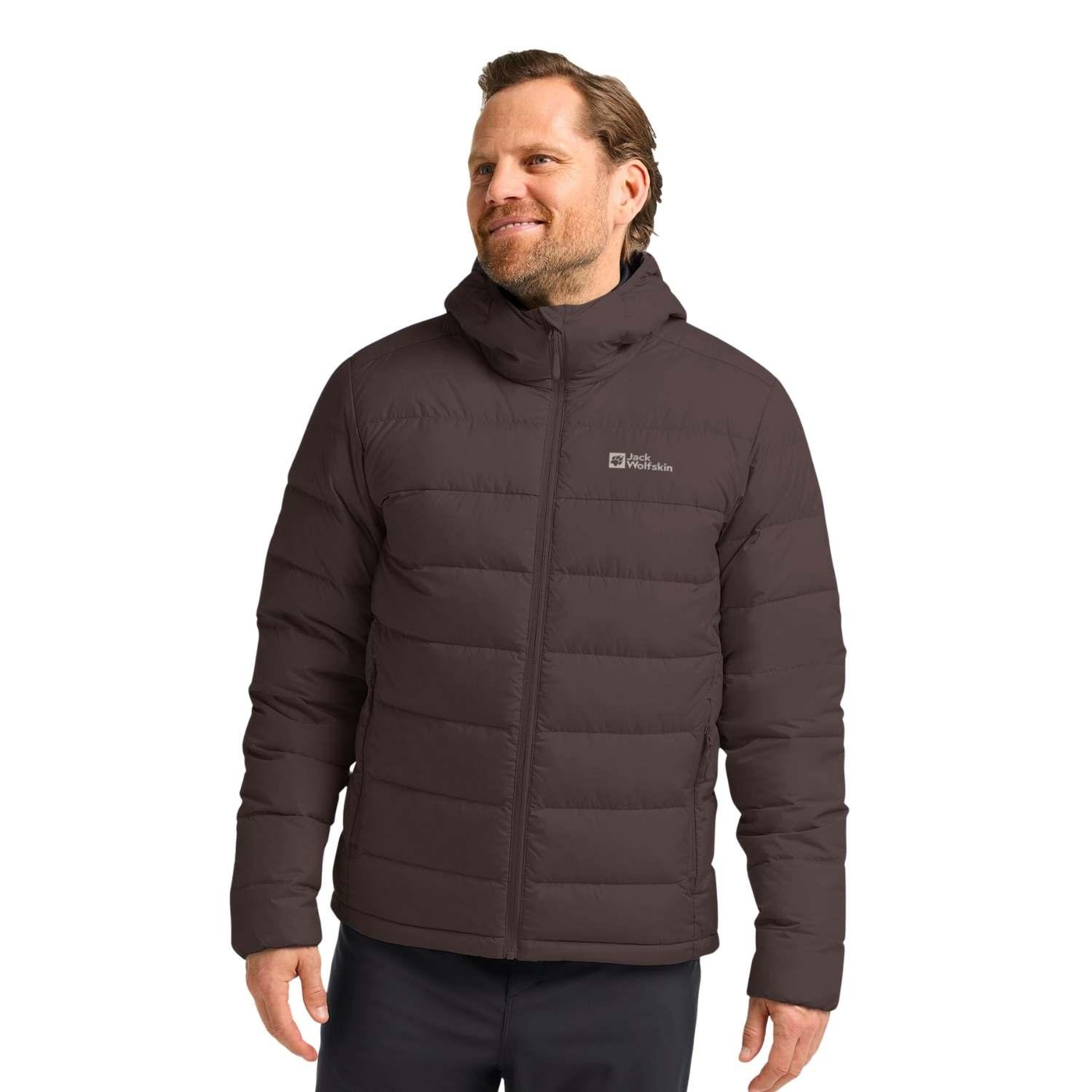 Jack Wolfskin Ather Down Hoody Rds Erkek Kahverengi Outdoor Ceketi