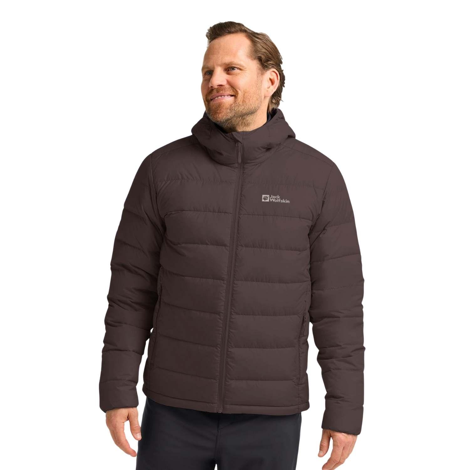 Jack Wolfskin Ather Down Hoody Rds Erkek Kahverengi Outdoor Ceketi