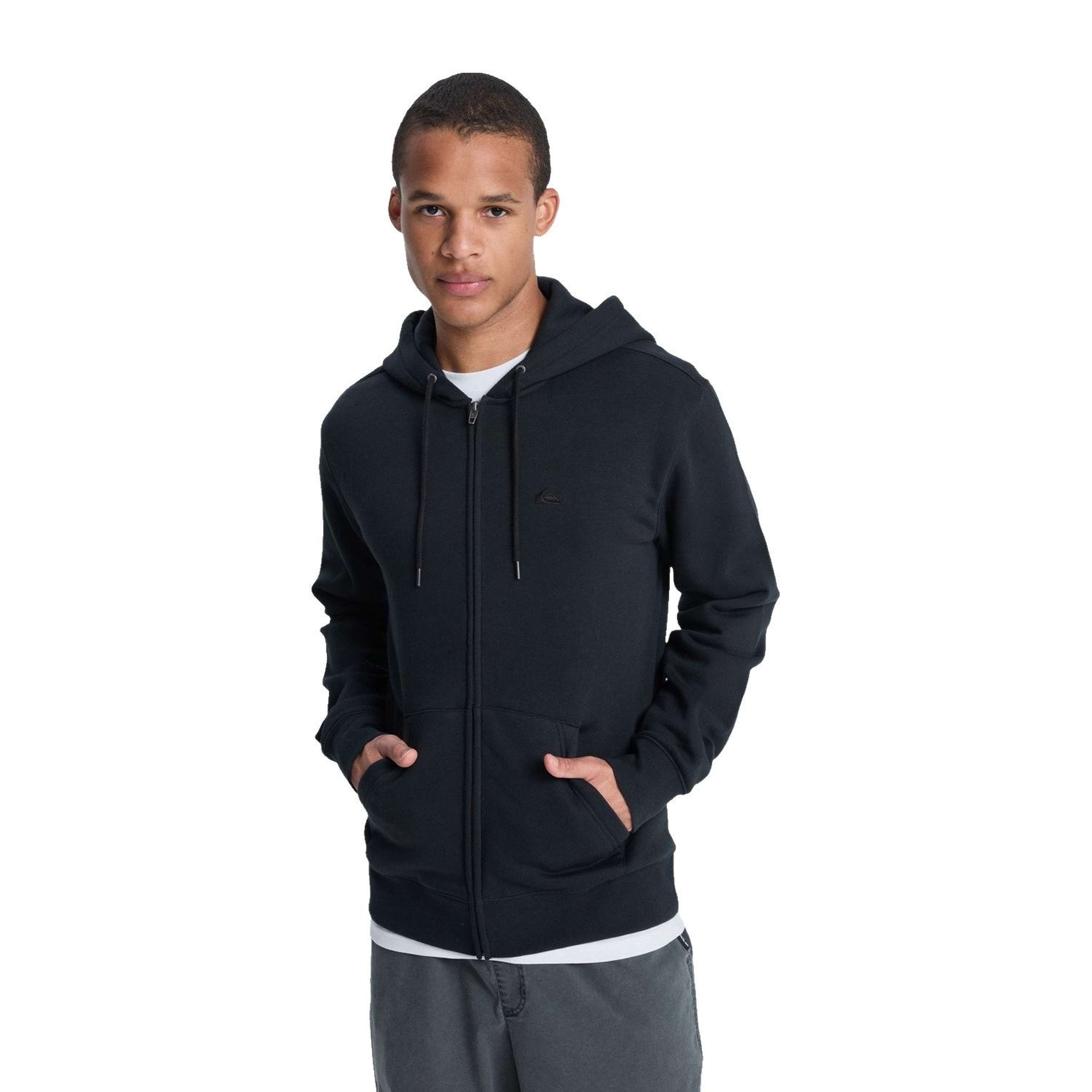 Quiksilver Salt Water Zip Hoodie Erkek Siyah Sweatshirt